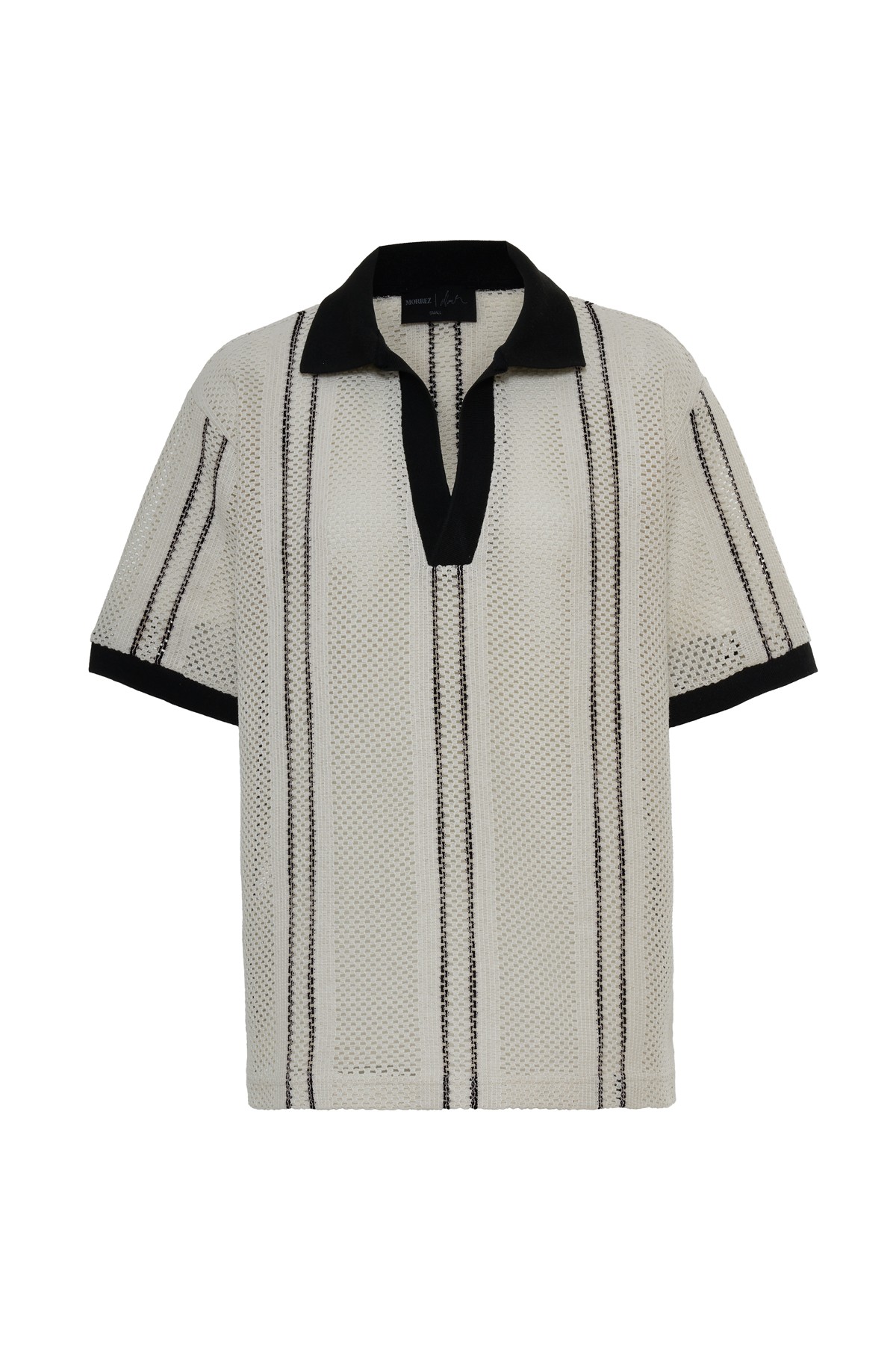 Wave Grid Mesh Oversize T-Shirt K