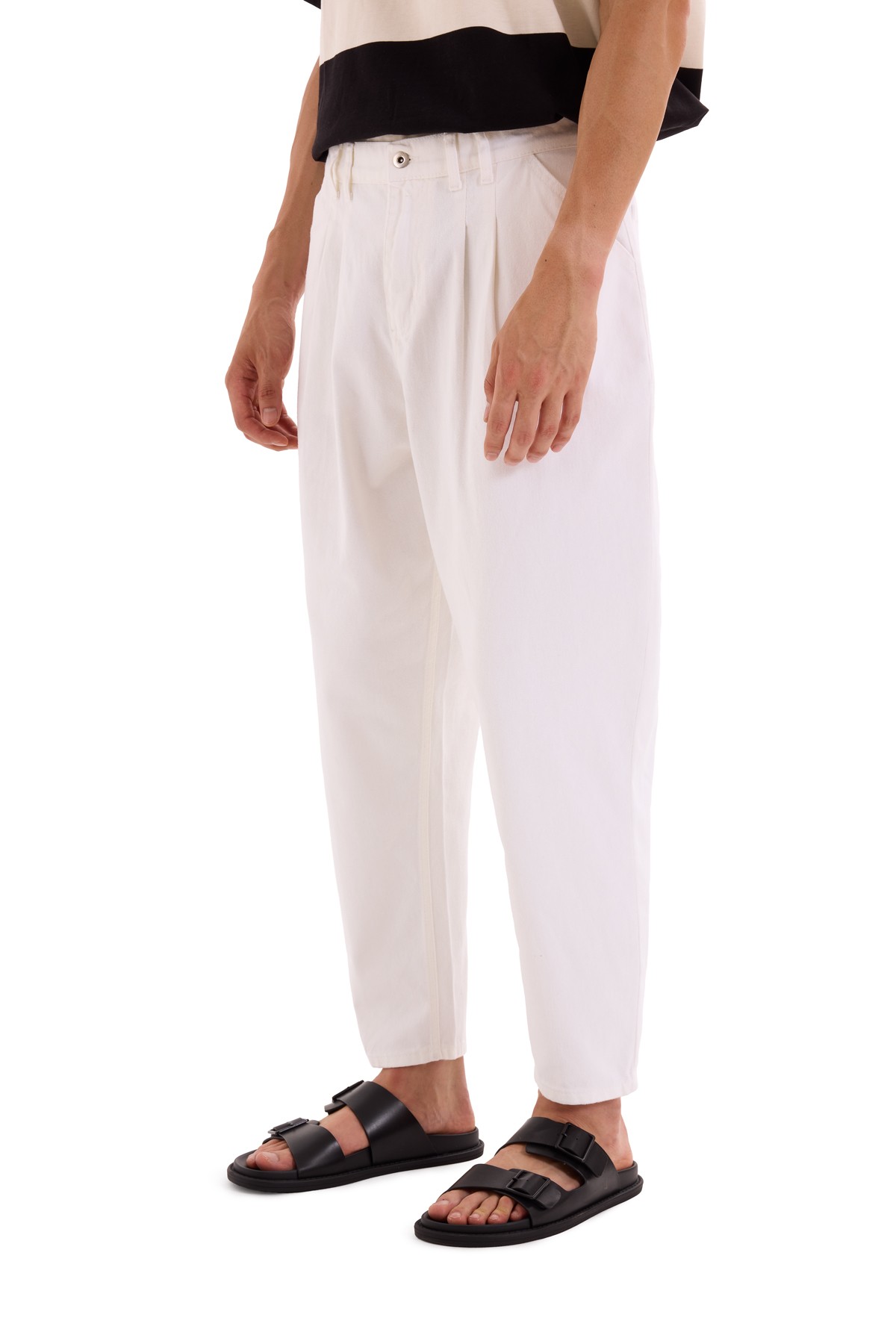 White Denim Trousers