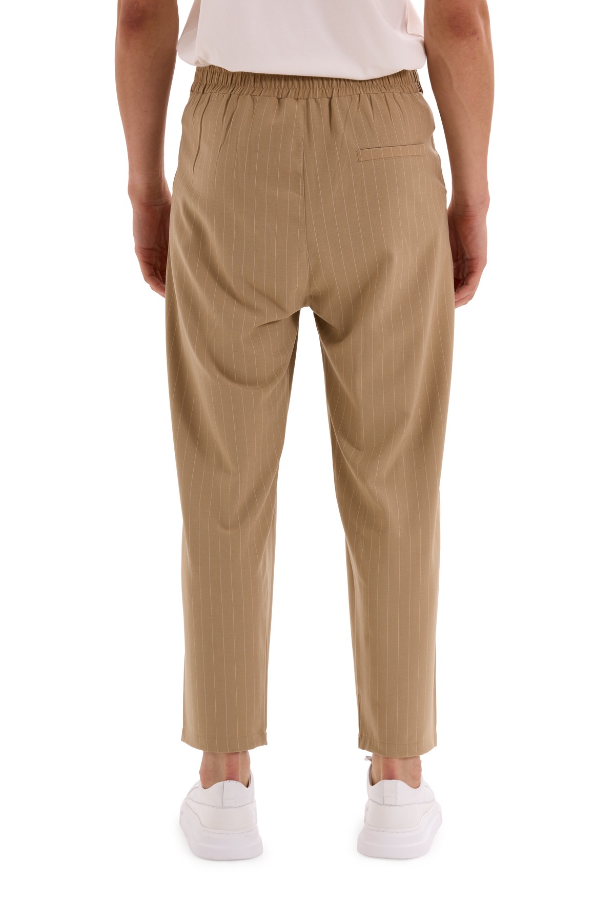 Woven Pleat Detail Trousers