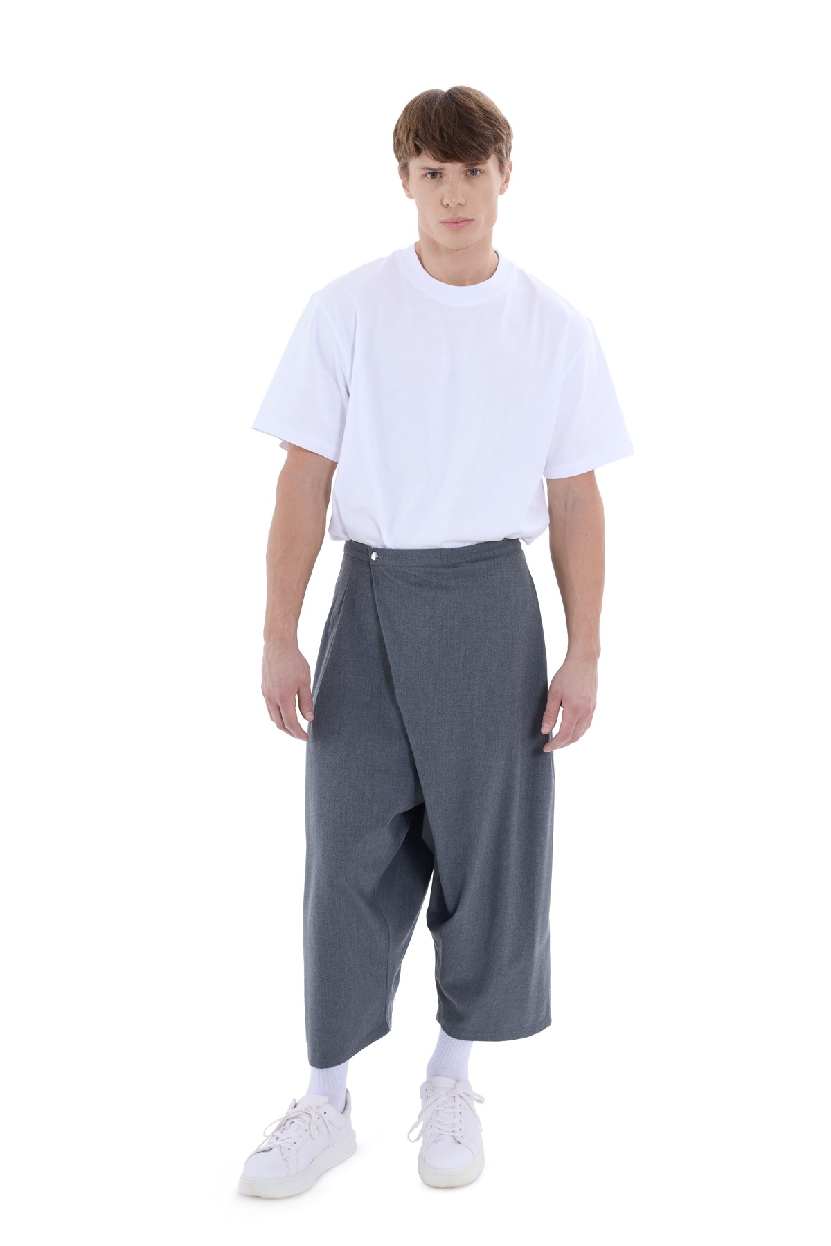 Rafe Asymmetric Wrap Pantolon Antrasit