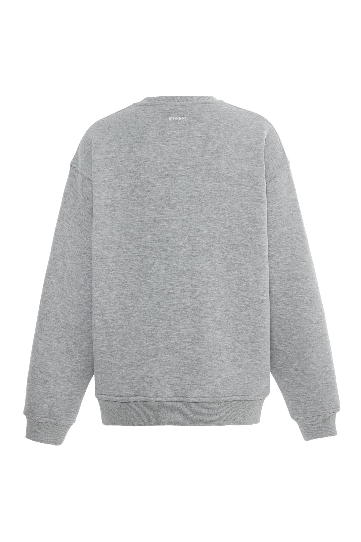 Gri Bisiklet Yaka Sweatshirt K