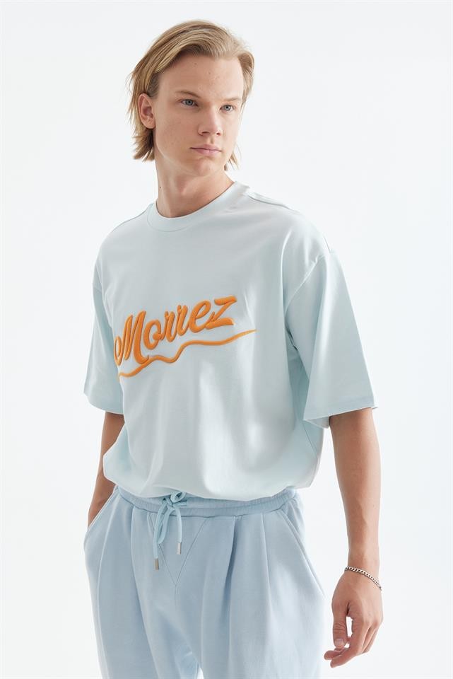 Morrez Turuncu Nakışlı T-Shirt