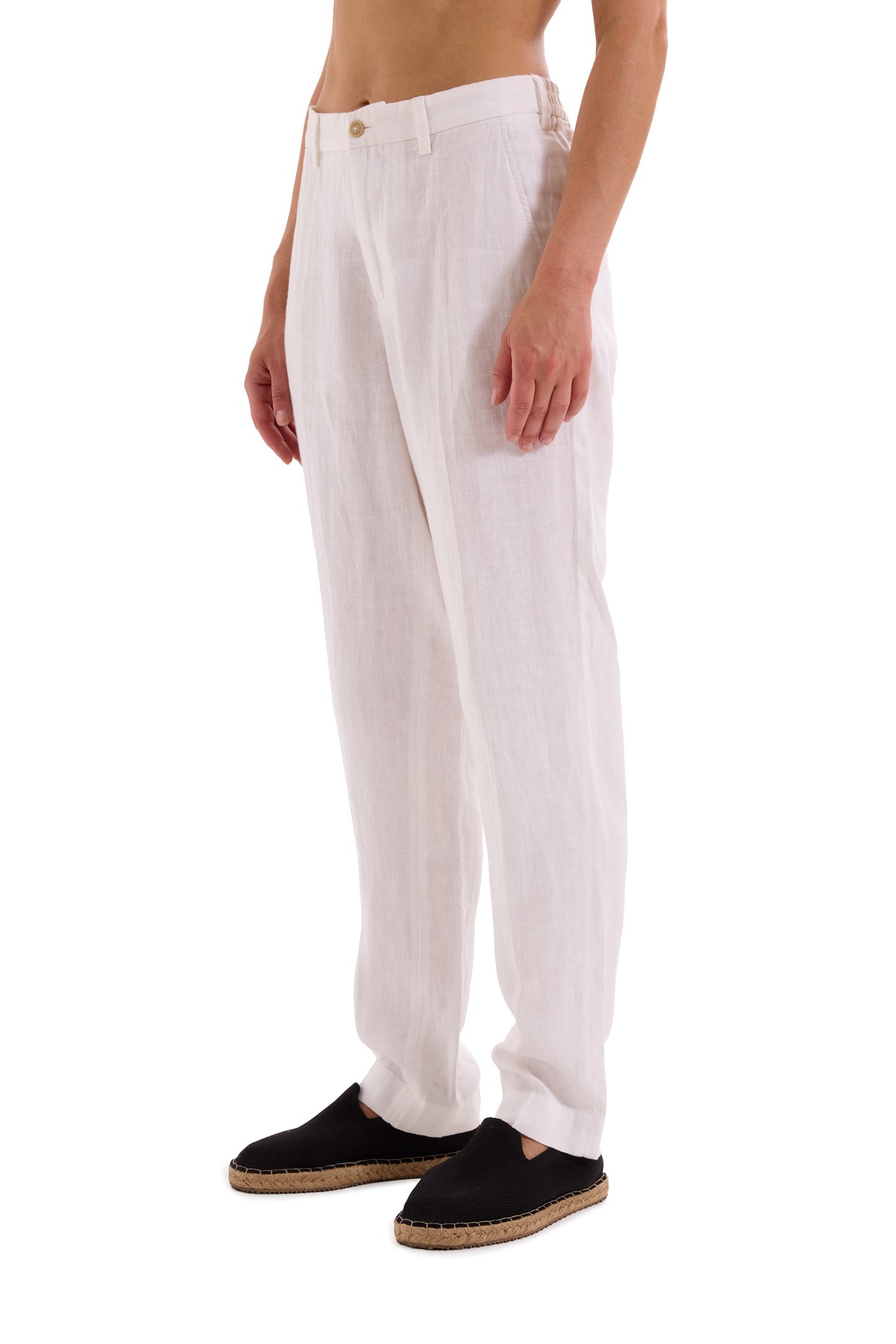 100% Linen Straight Cut Trousers