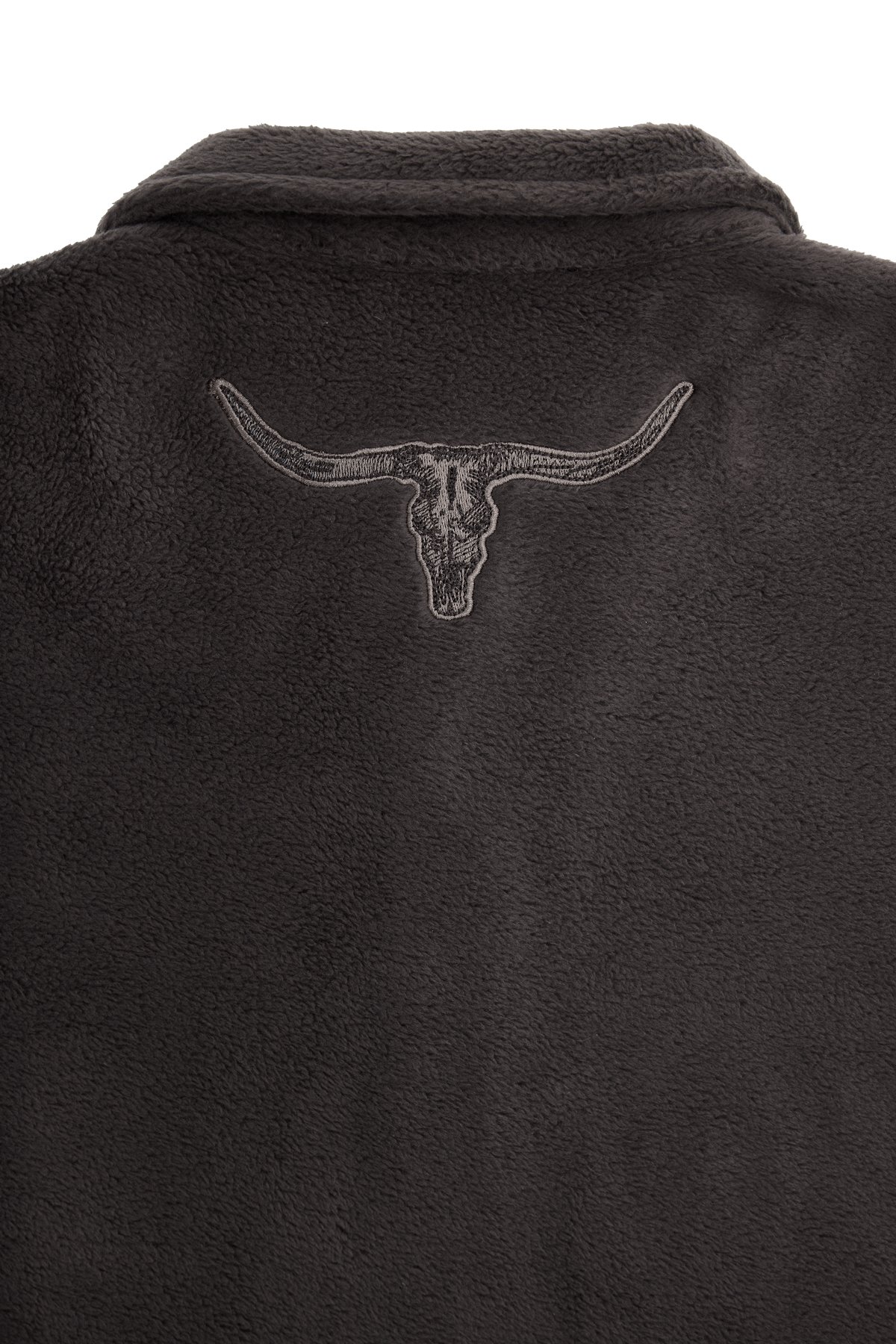 Bull Horns Nakış Detaylı Peluş Sweatshirt