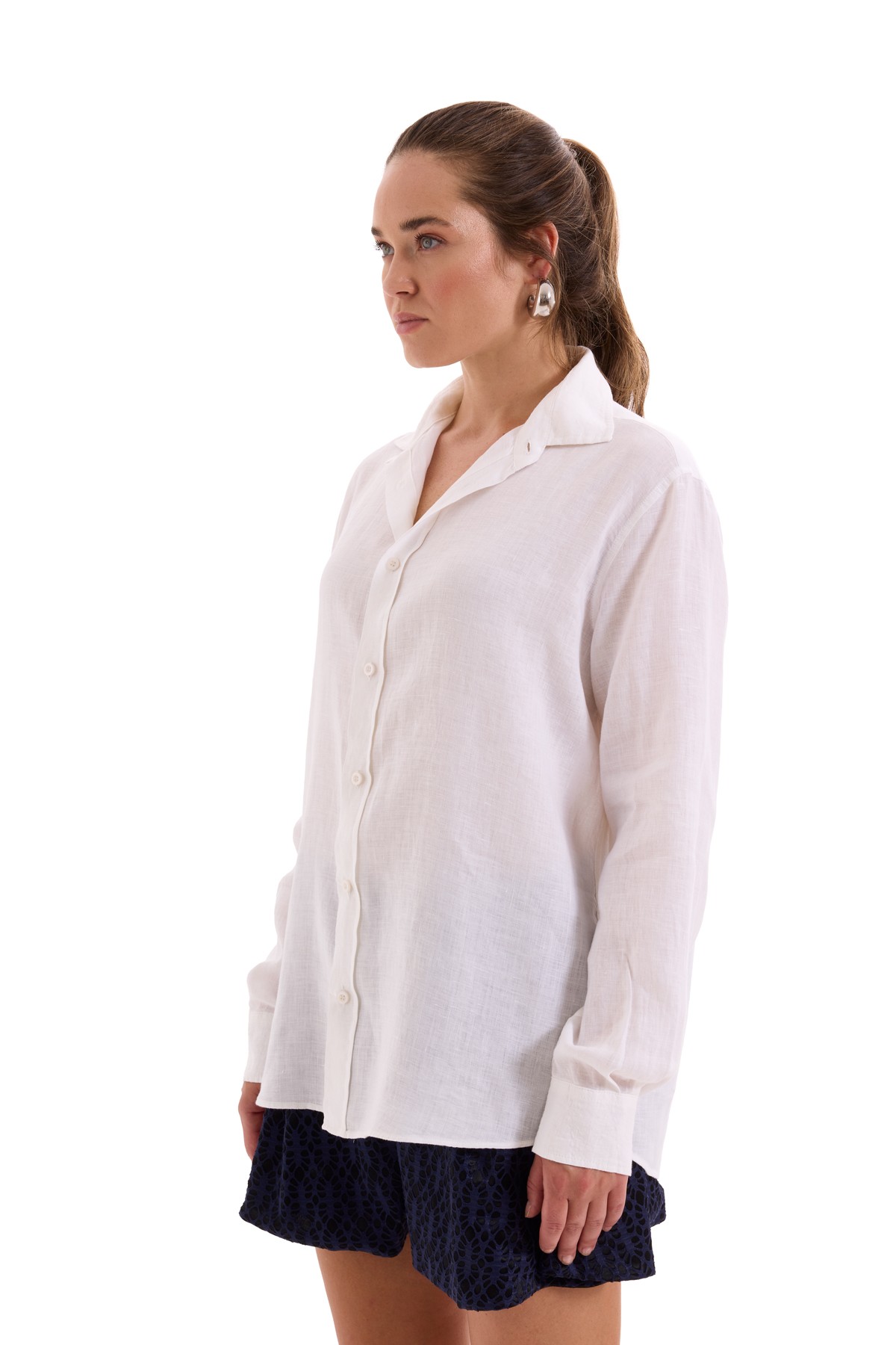 100% Linen Long Sleeve Shirt