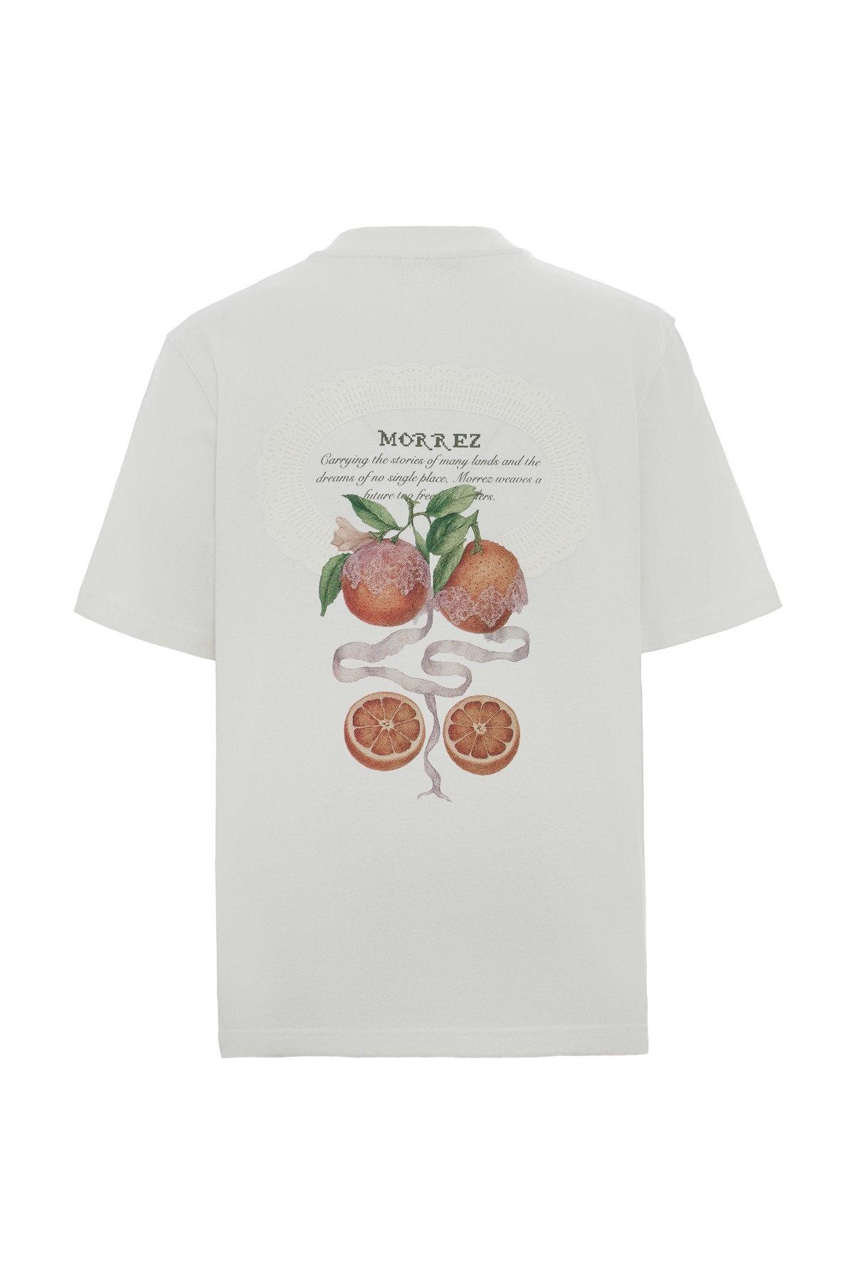 Orange Blossom Kabartma Baskılı T-Shirt K