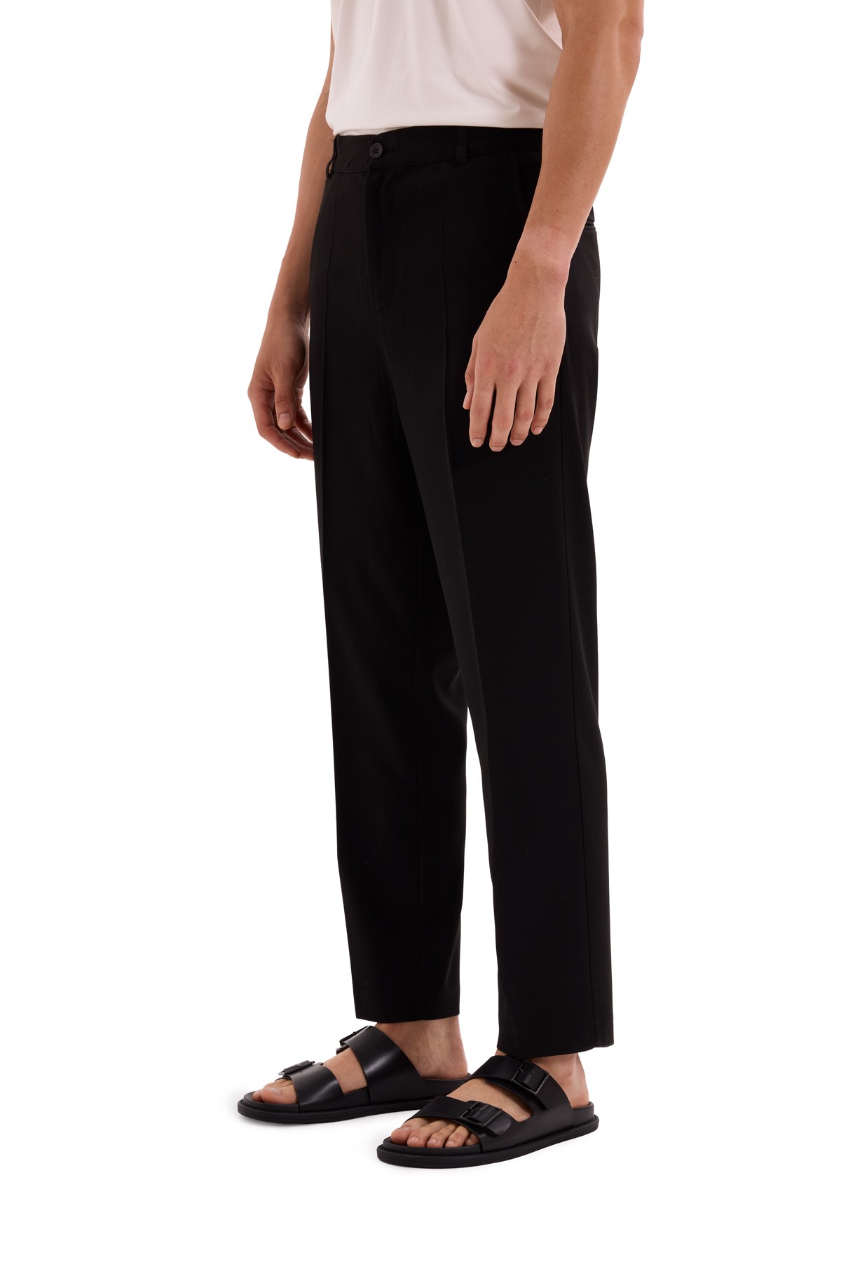 Wide Leg Woven Trousers