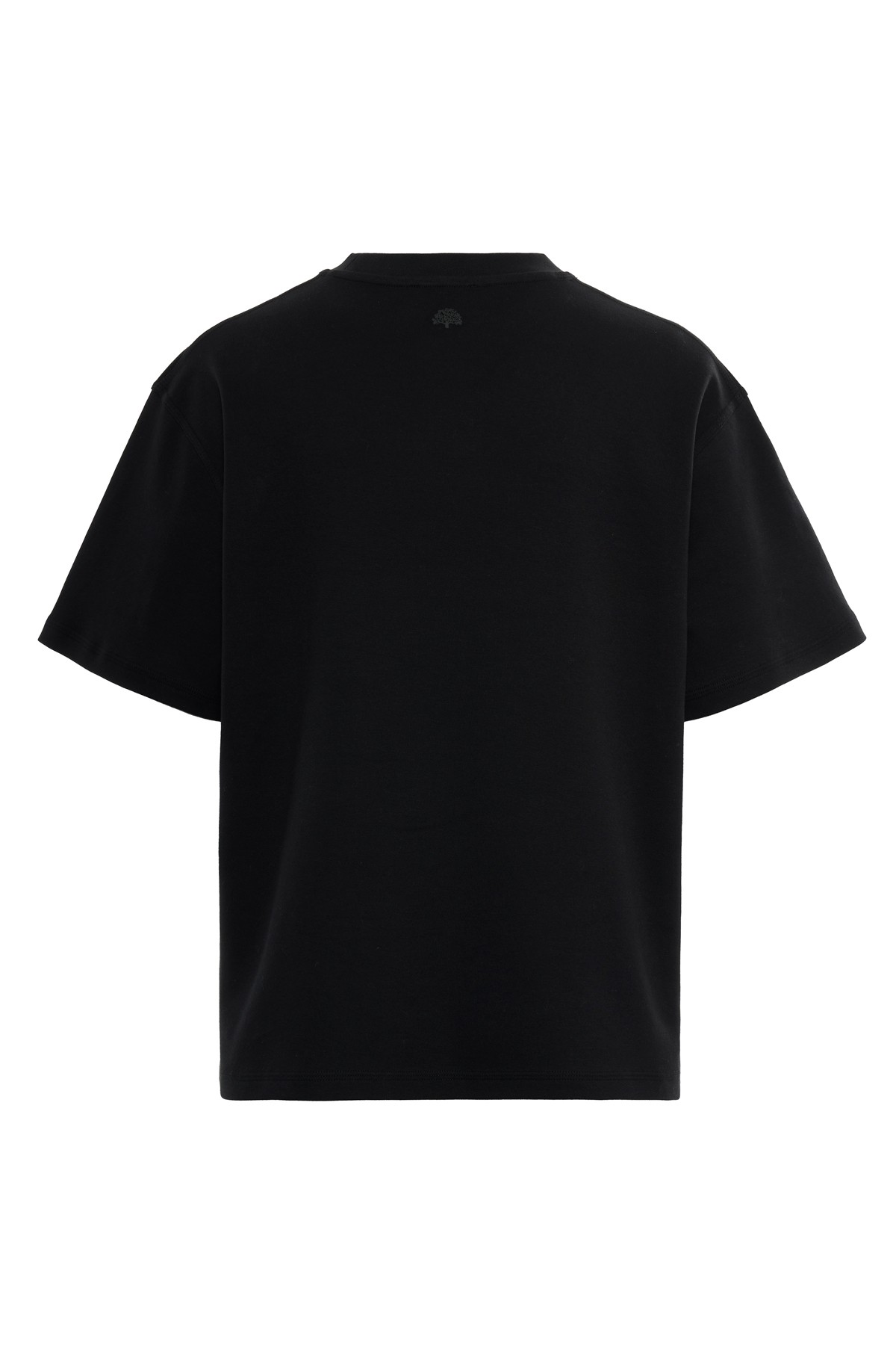 Interlock Oversize Basic T-shirt Siyah