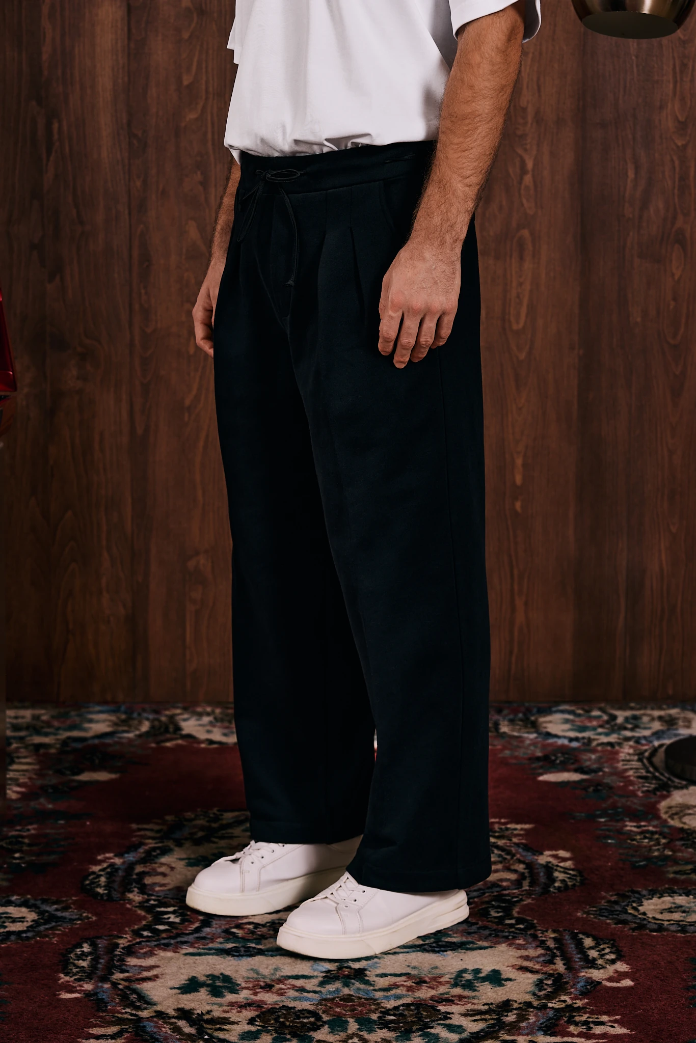 Art de Mémorie Pile Detaylı Sweatpant Siyah