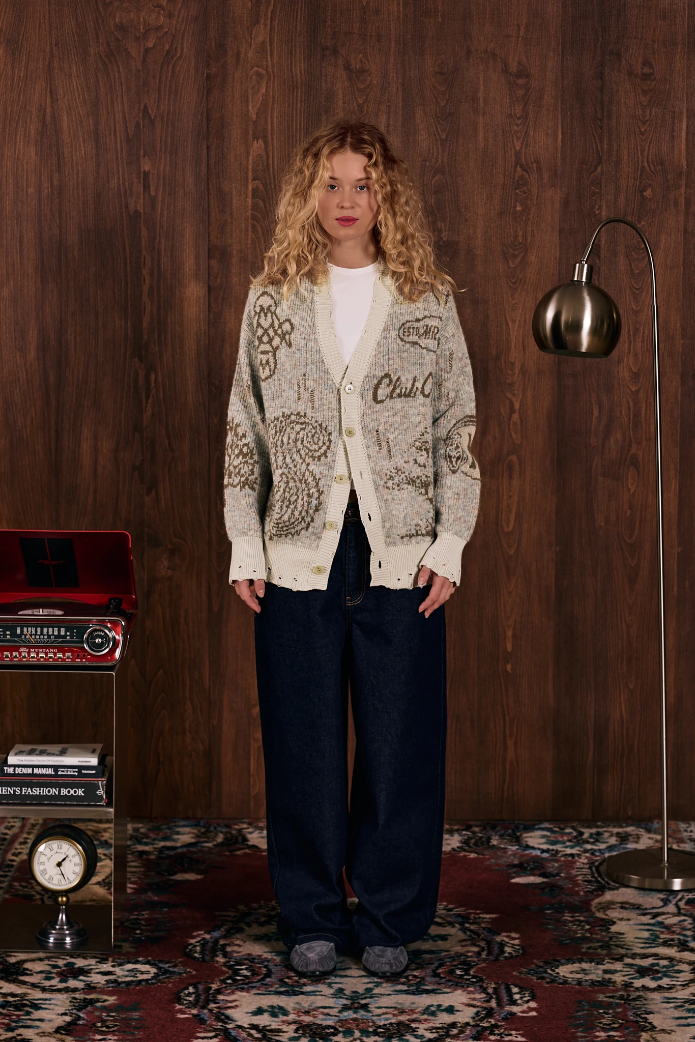 Société Heritage Jakarlı Triko Hırka Ekru