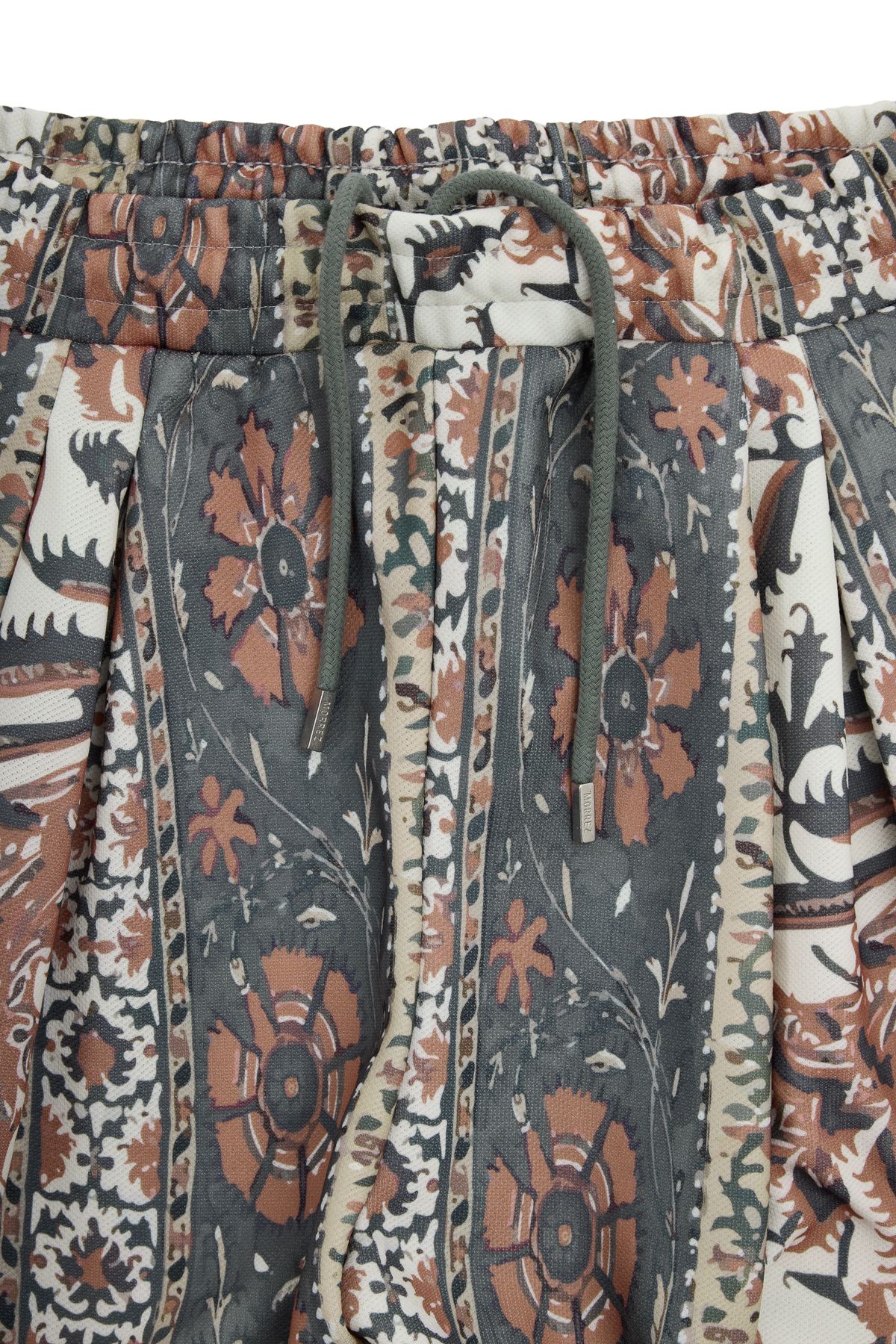 Pleated Patterned Trousers
