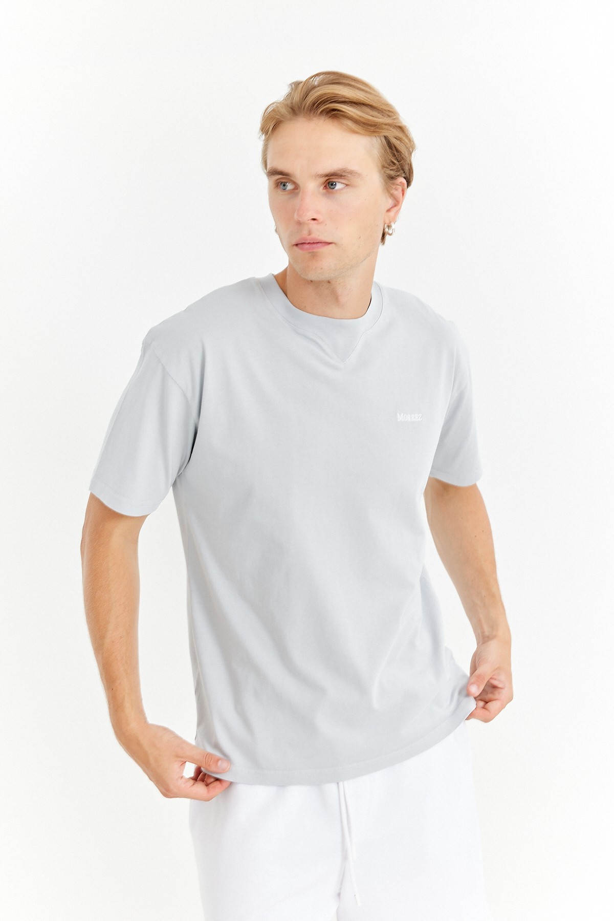 Gray Essentials Oversize T-Shirt