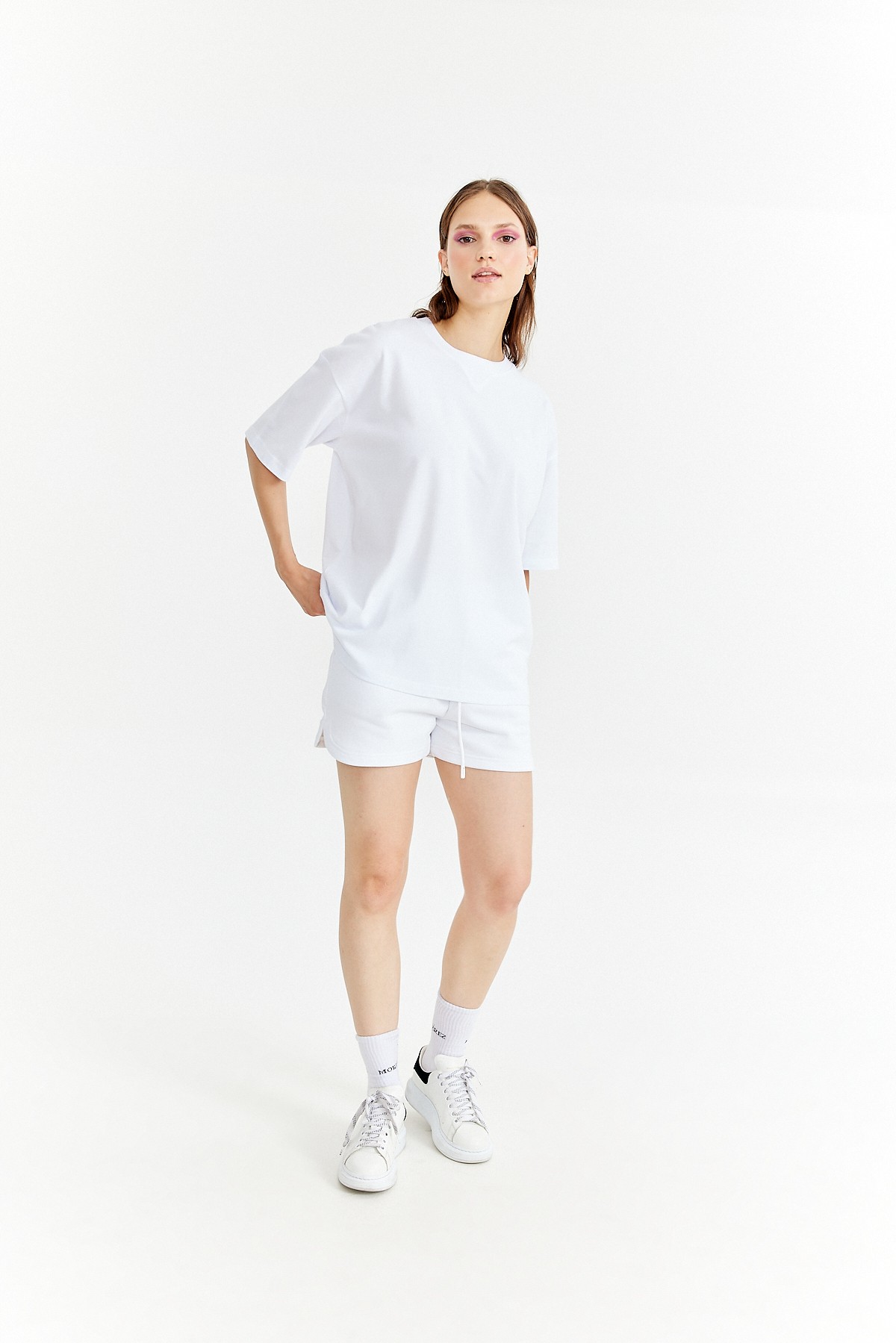 White Essentials Oversize T-Shirt K