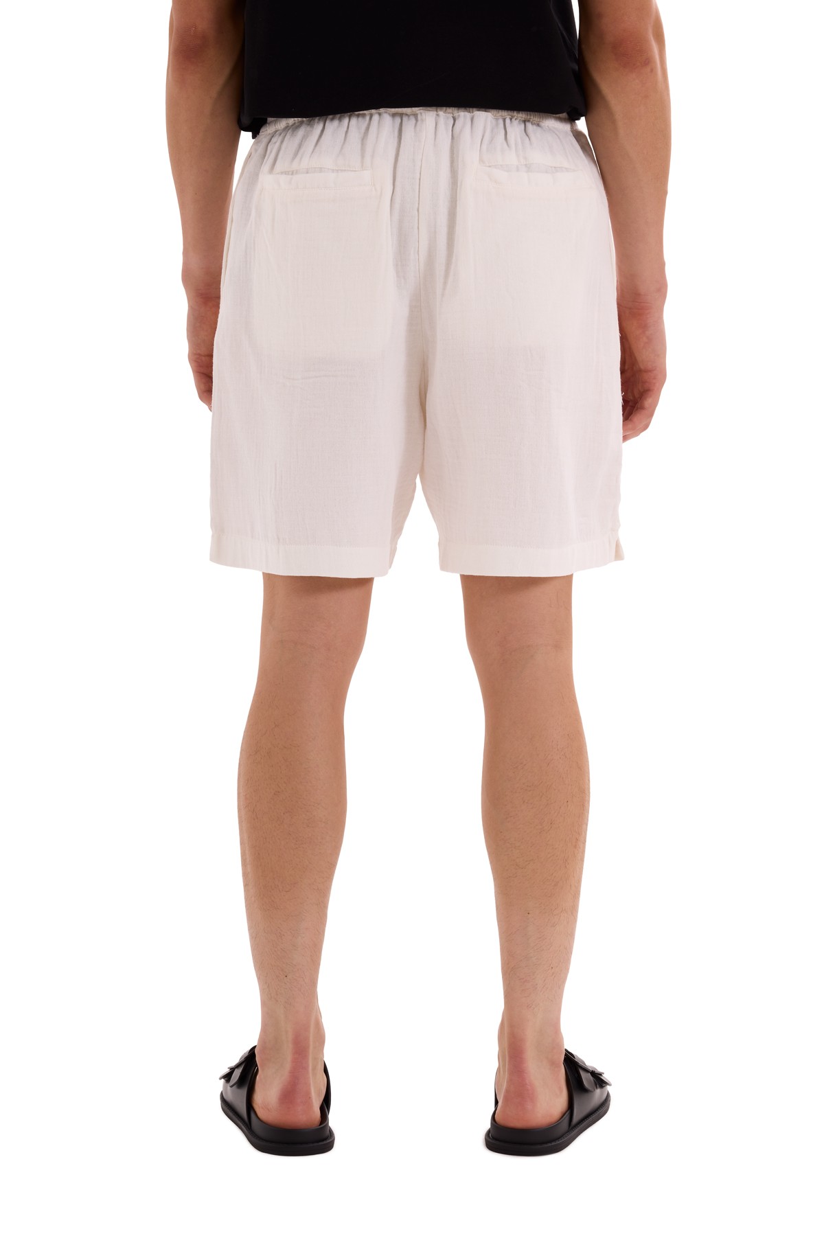 White Muslin Shorts