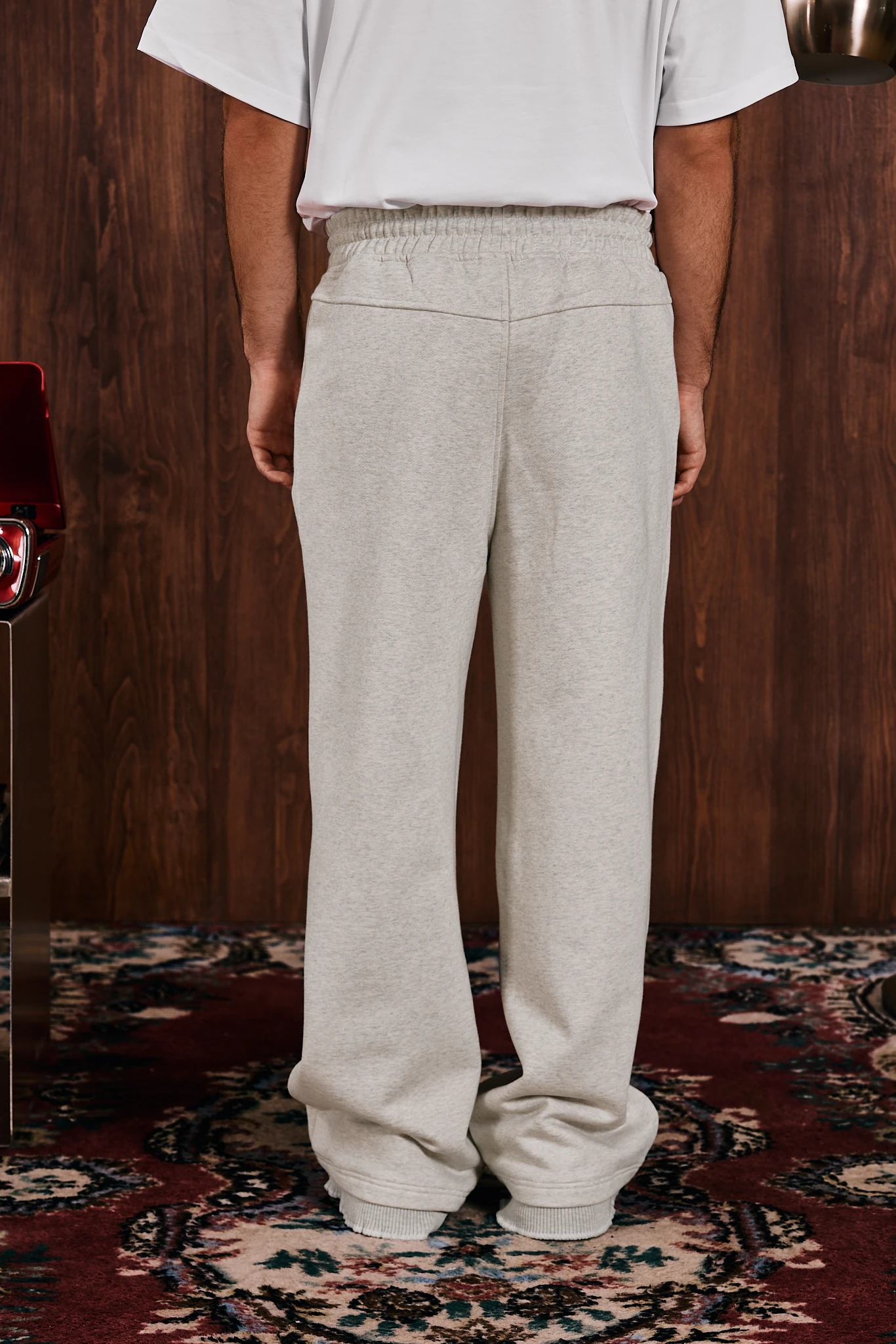 Loop Edge Triko Detaylı Sweatpant Gri