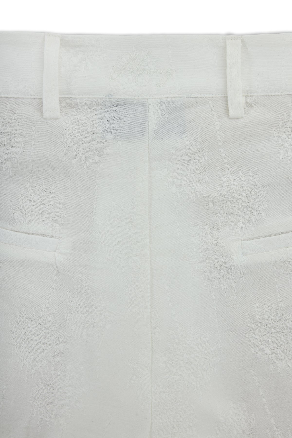 White Whisper Jacquard Pants K