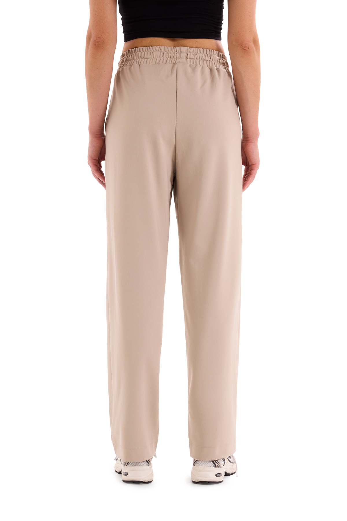 Wide Leg Interlock Trousers