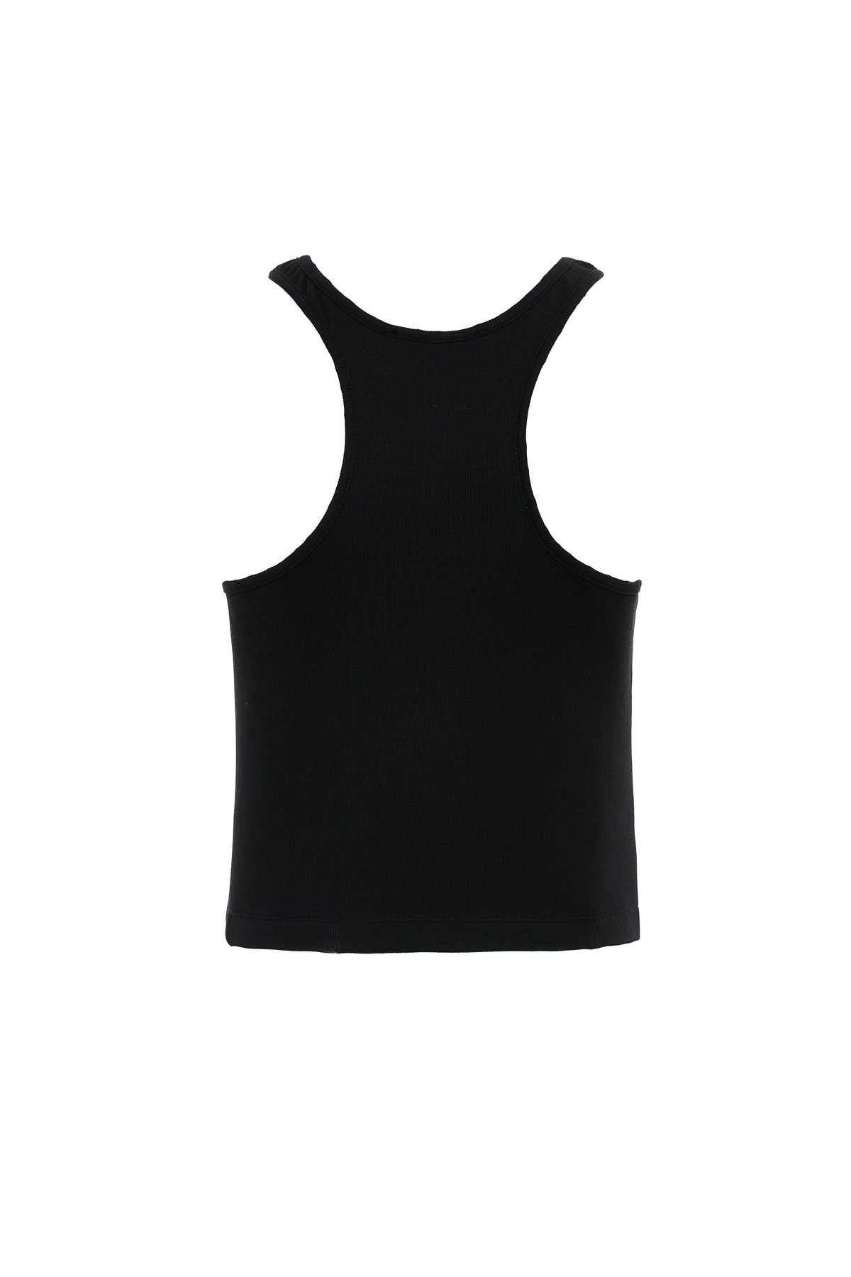 Siyah Halter Yaka Crop