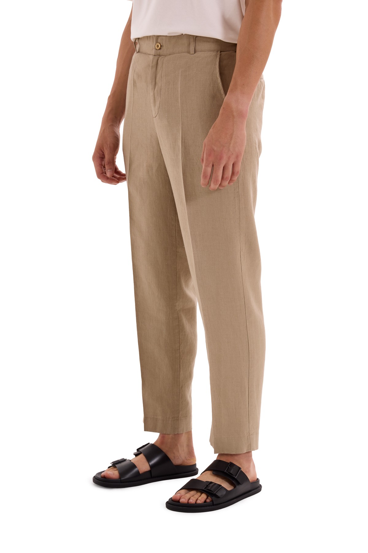 100% Linen Straight Cut Trousers