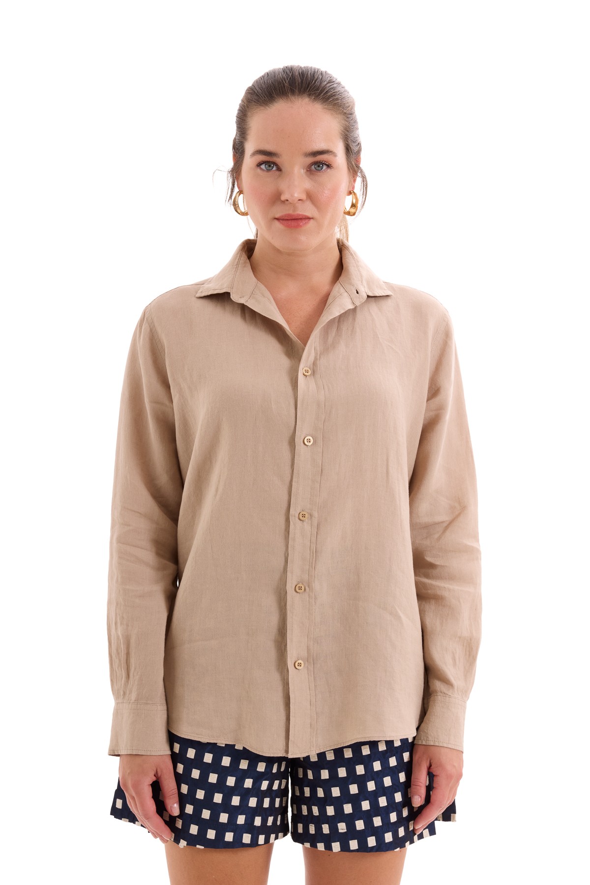 100% Linen Long Sleeve Shirt