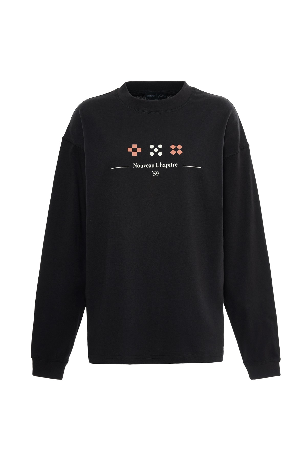 Nouveau Chapitre Siyah Bisiklet Yaka Sweatshirt K