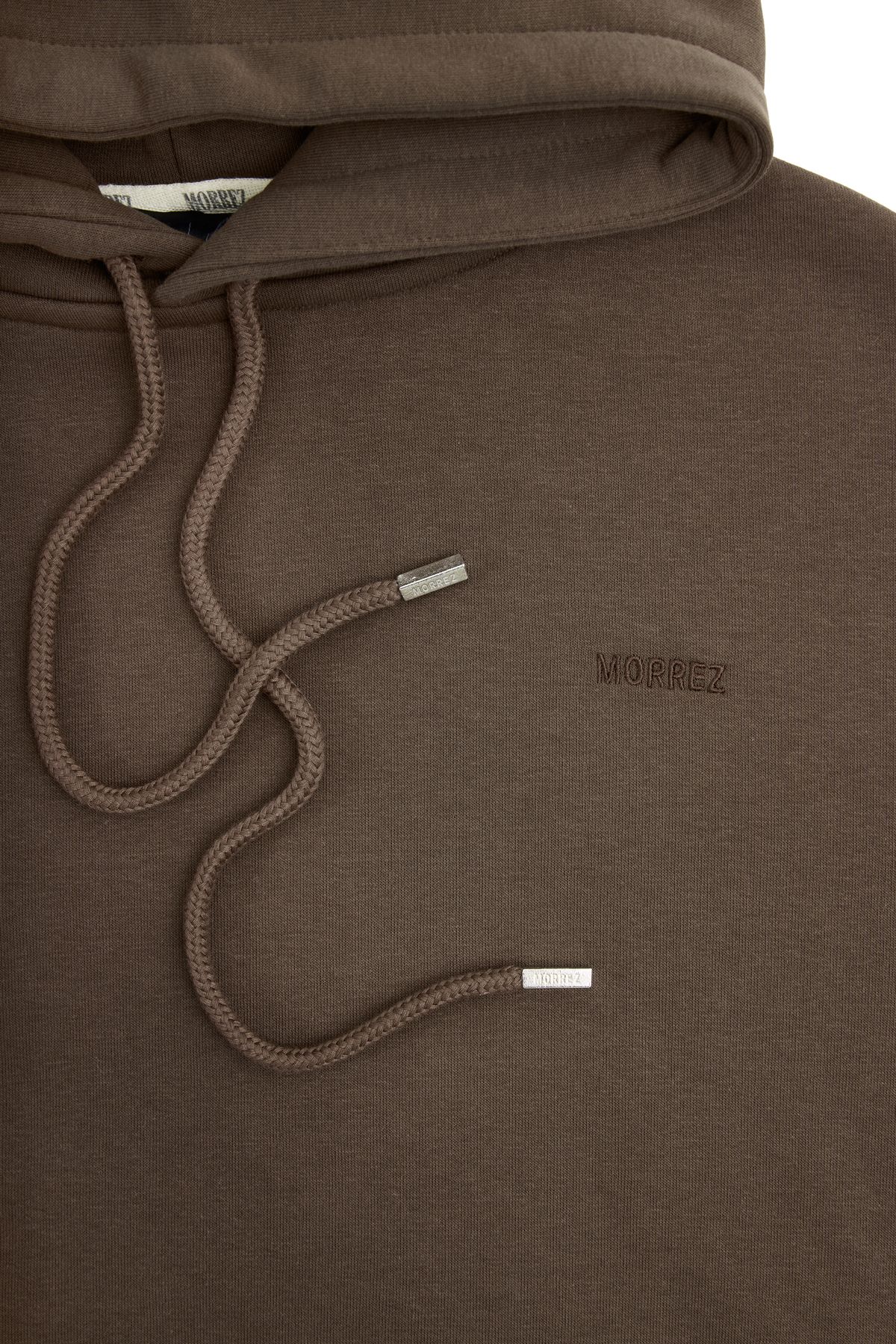 Kahverengi Kapüşonlu Sweatshirt