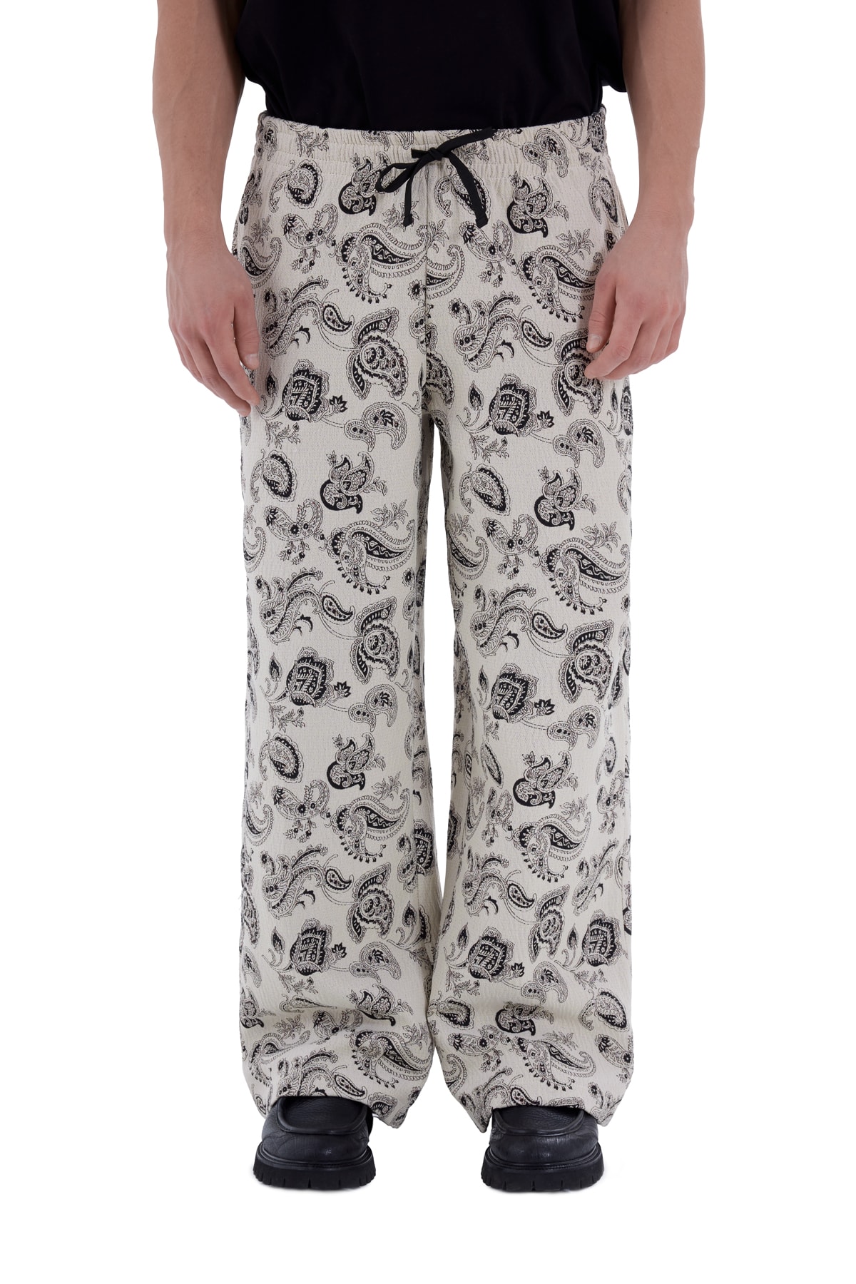 Pattern Pulse 01 // Dokuma Desenli Bol Paça Pantolon