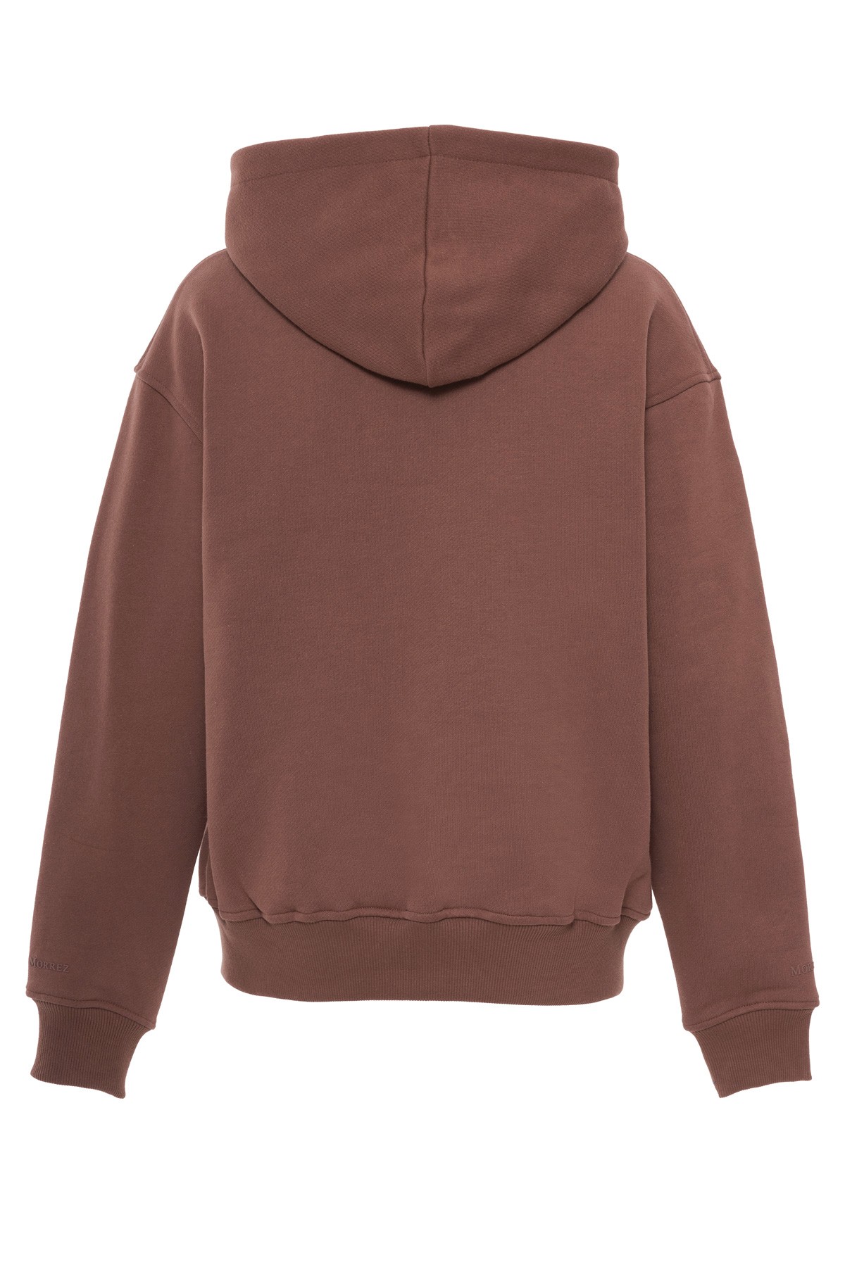 Kahve Enjeksiyon Baskı Fermuarlı Sweatshirt K