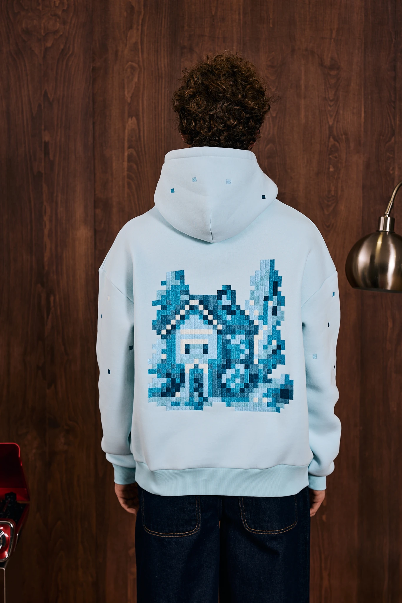 404 Not Found; Home Nakış Detaylı Hoodie Mavi