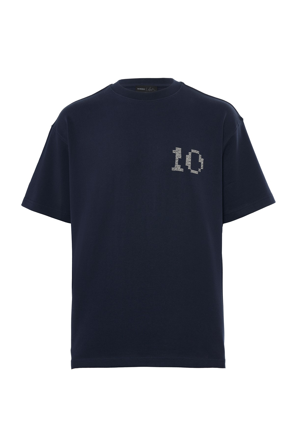 X Bloom Embroidered Cross-Stitch Detail T-Shirt
