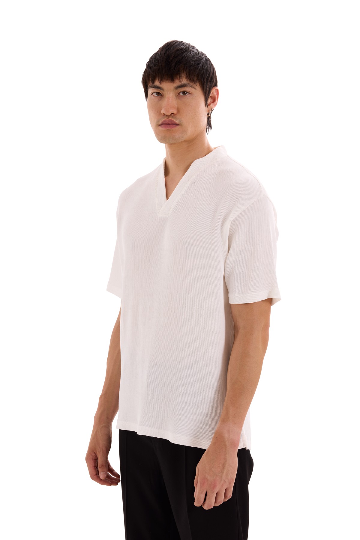 V-Neck Ottoman T-Shirt