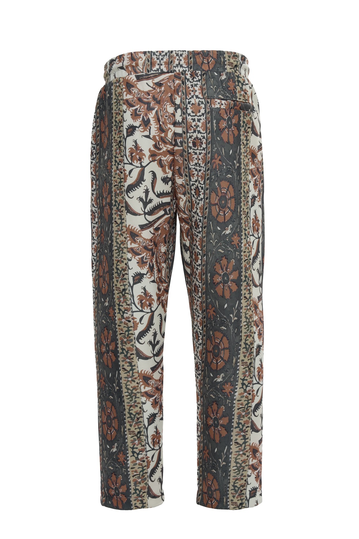 Pleated Patterned Trousers