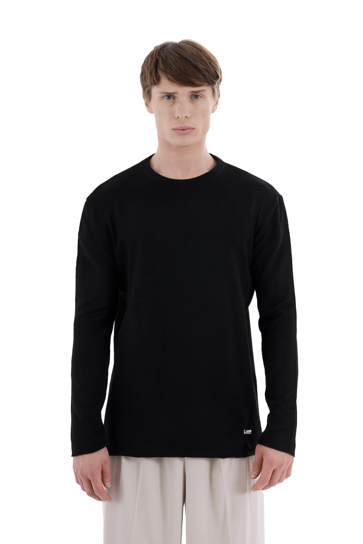 Piece Washed Crew Neck Knitwear