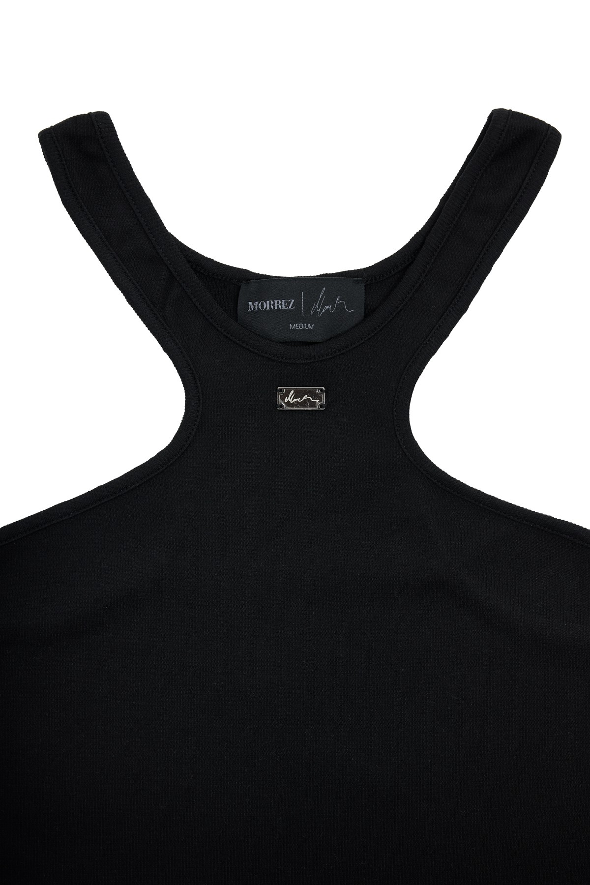 Siyah Halter Yaka Crop