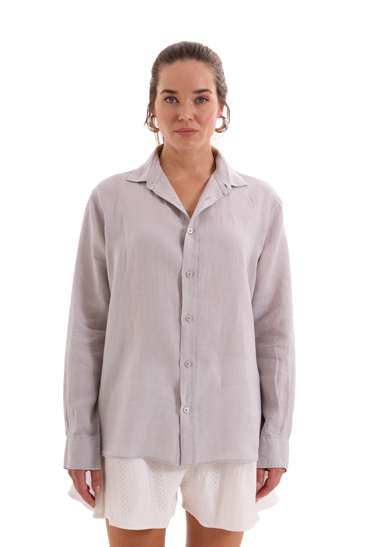 100% Linen Long Sleeve Shirt