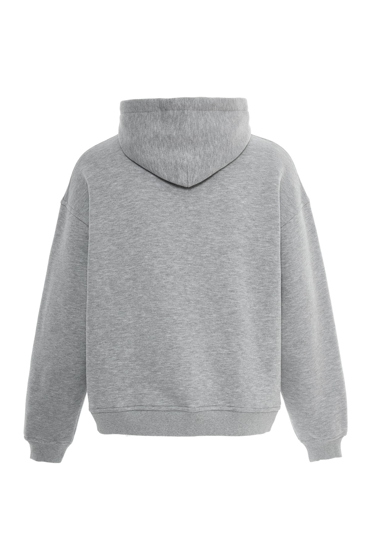 Gri Kapüşonlu Sweatshirt