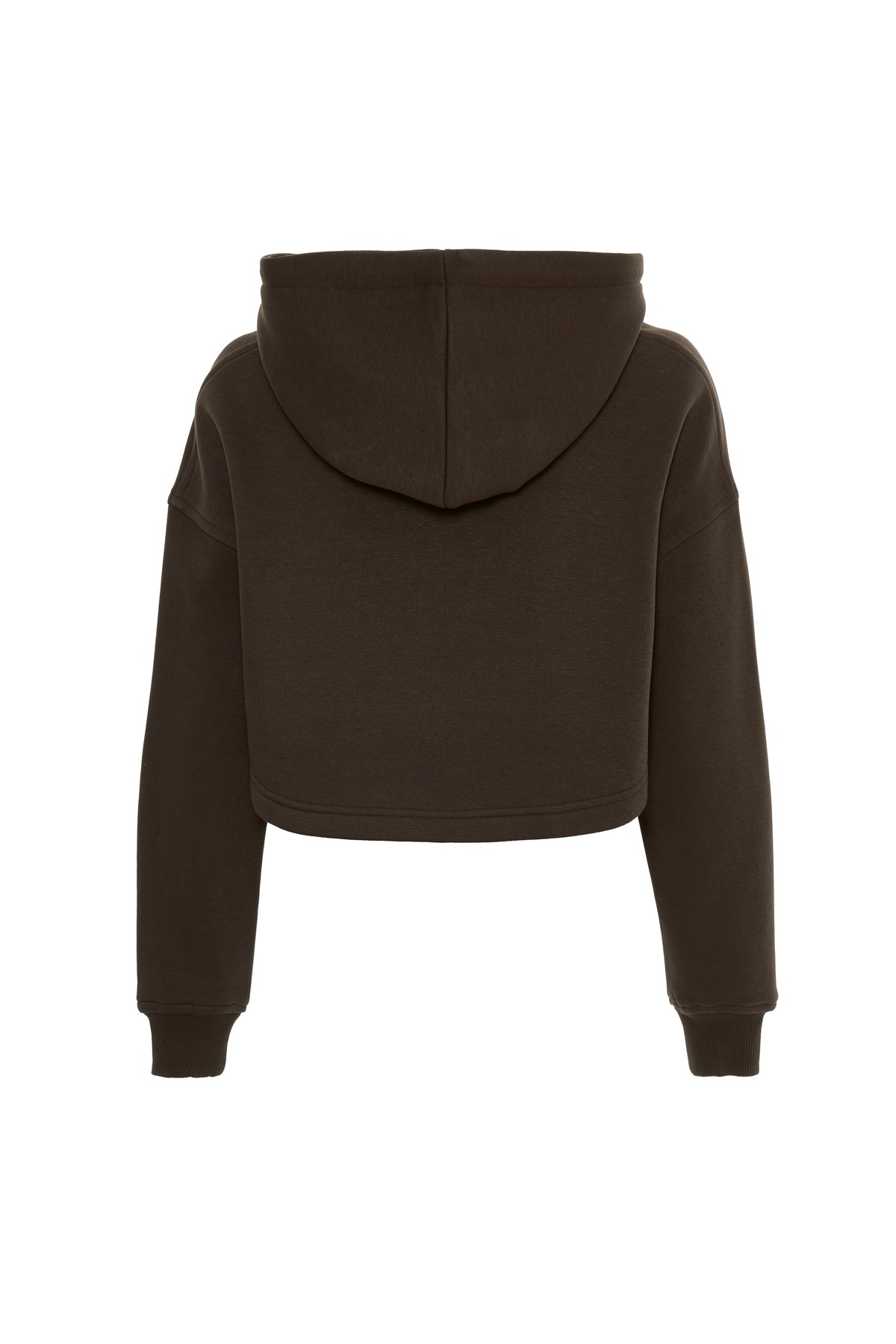 Kahverengi Crop Sweatshirt