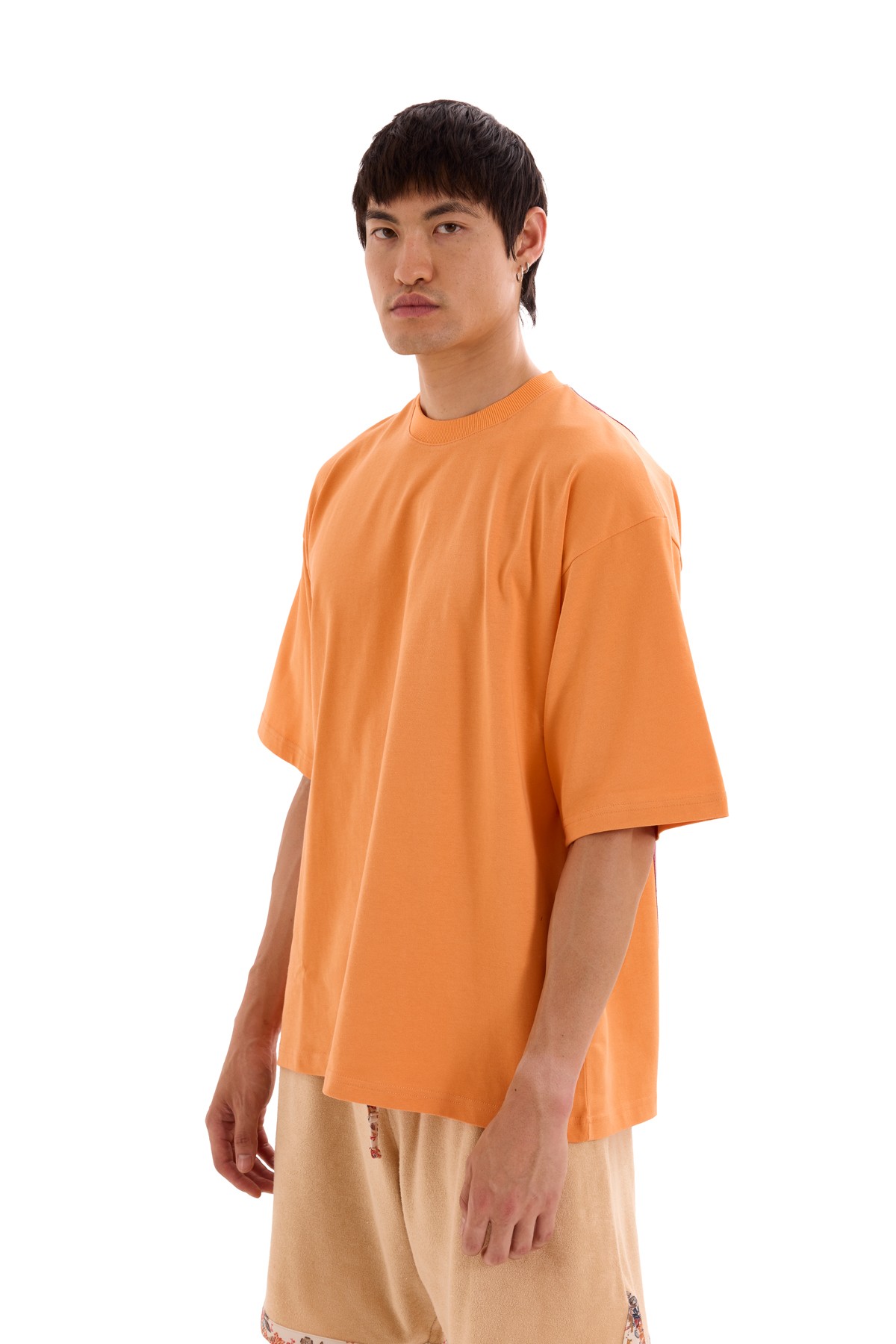 Orange T-Shirt with Ethnic Pattern on the Back