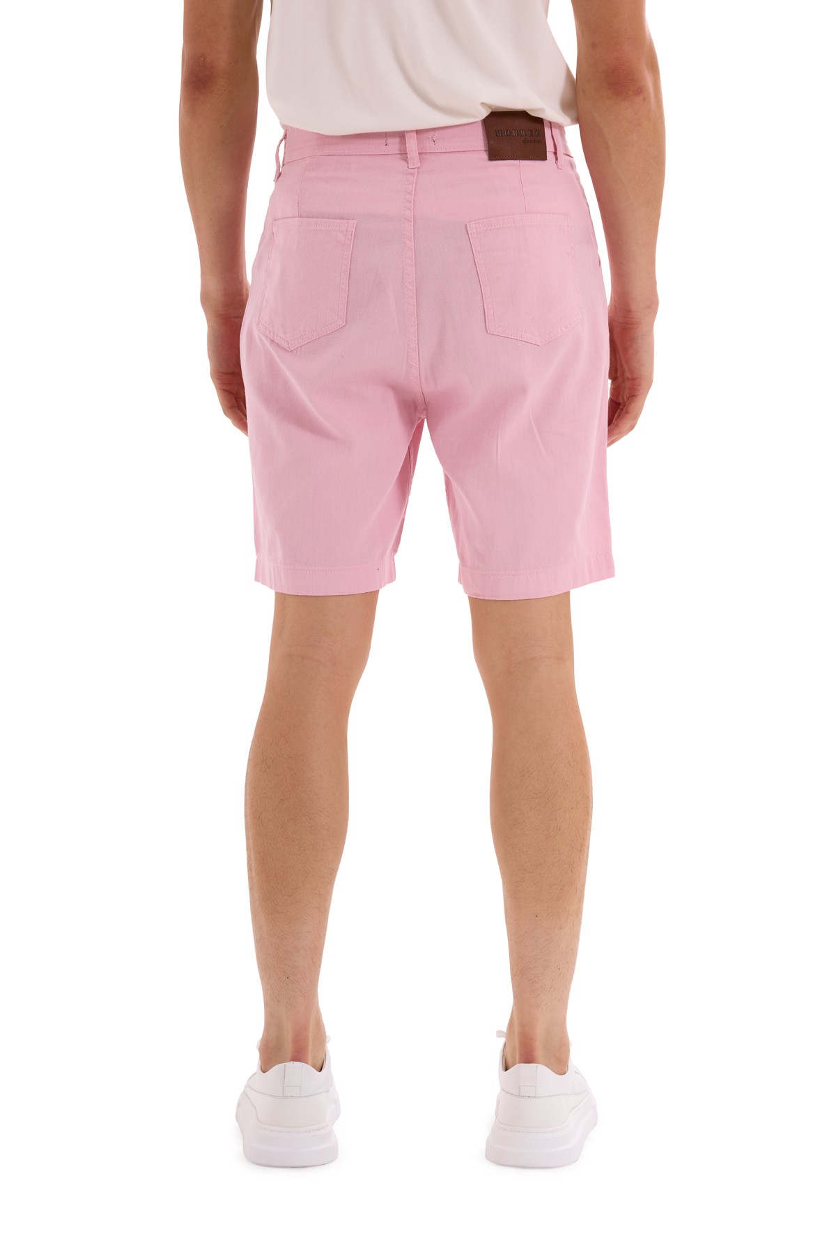 Pink Pleated Woven Shorts