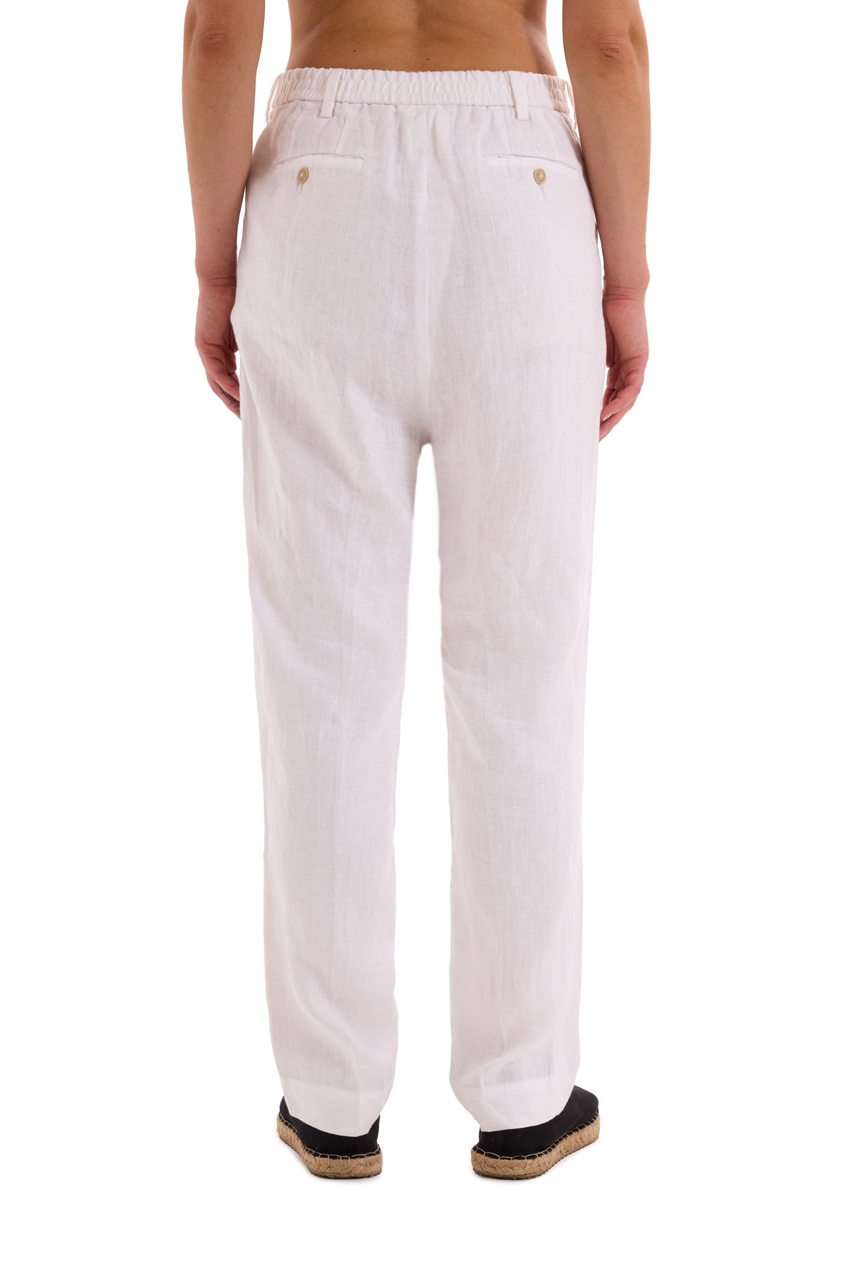 100% Linen Straight Cut Trousers