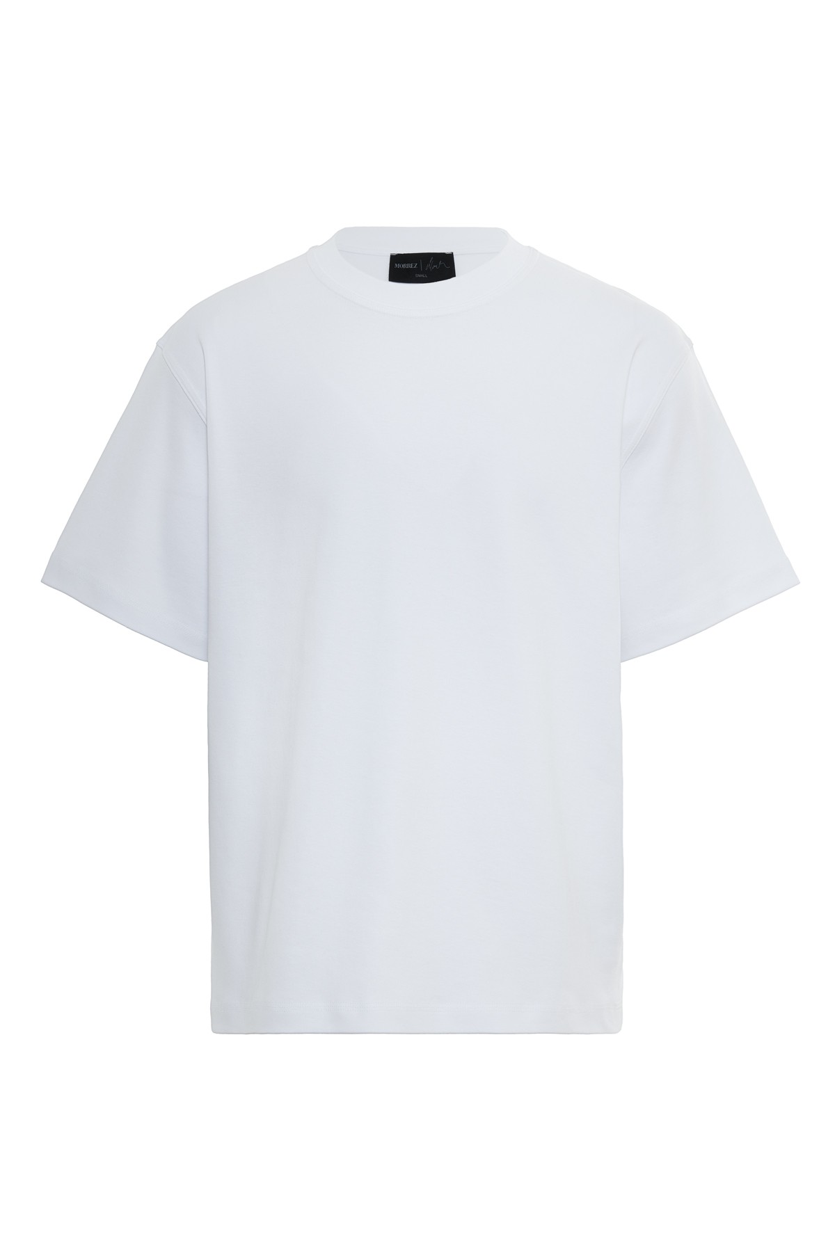 Interlock Oversize Basic T-shirt Beyaz