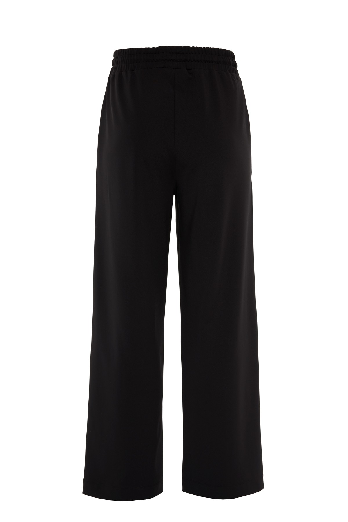 Wide Leg Interlock Trousers