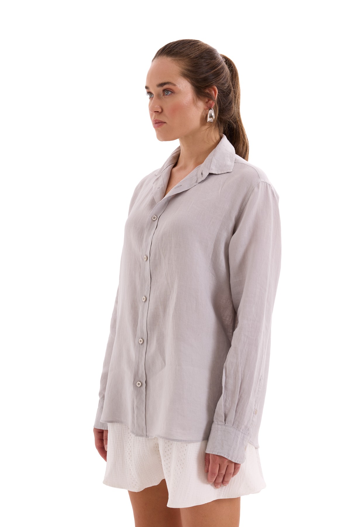 100% Linen Long Sleeve Shirt