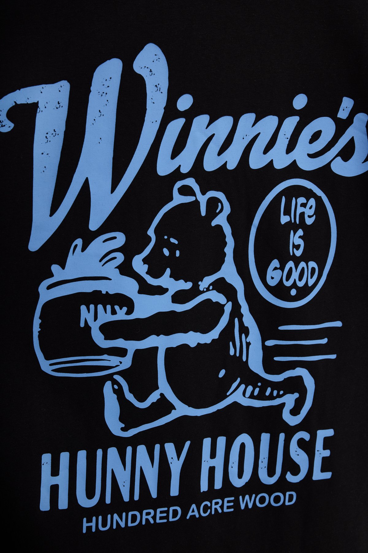 Hunny House Kabartma Baskılı T-Shirt