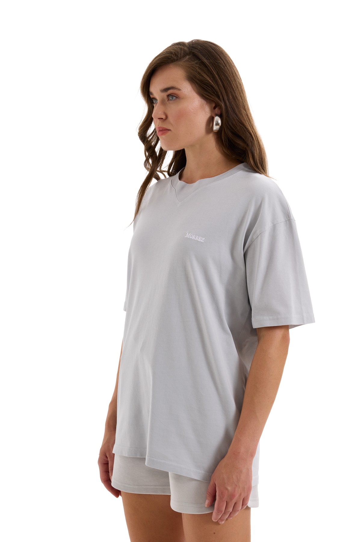 Gray Essentials Oversize T-Shirt K