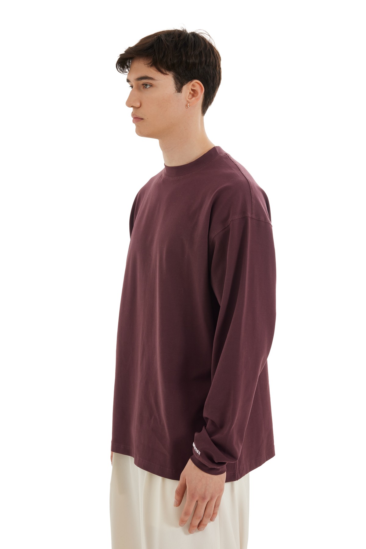 Bordo Uzun Kollu Sweatshirt