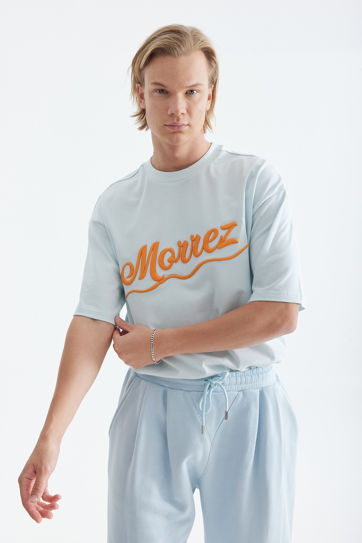 Morrez Turuncu Nakışlı T-Shirt