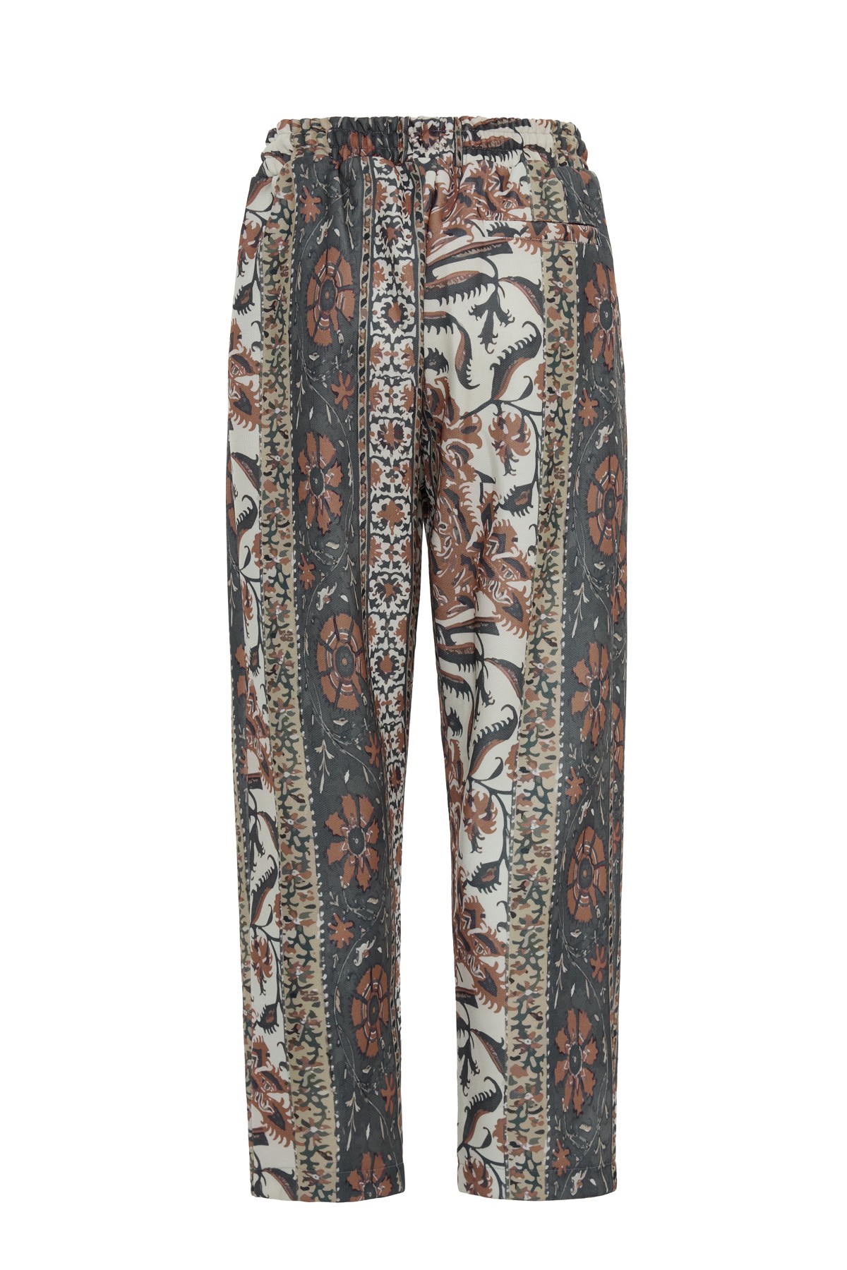 Pleated Patterned Trousers K