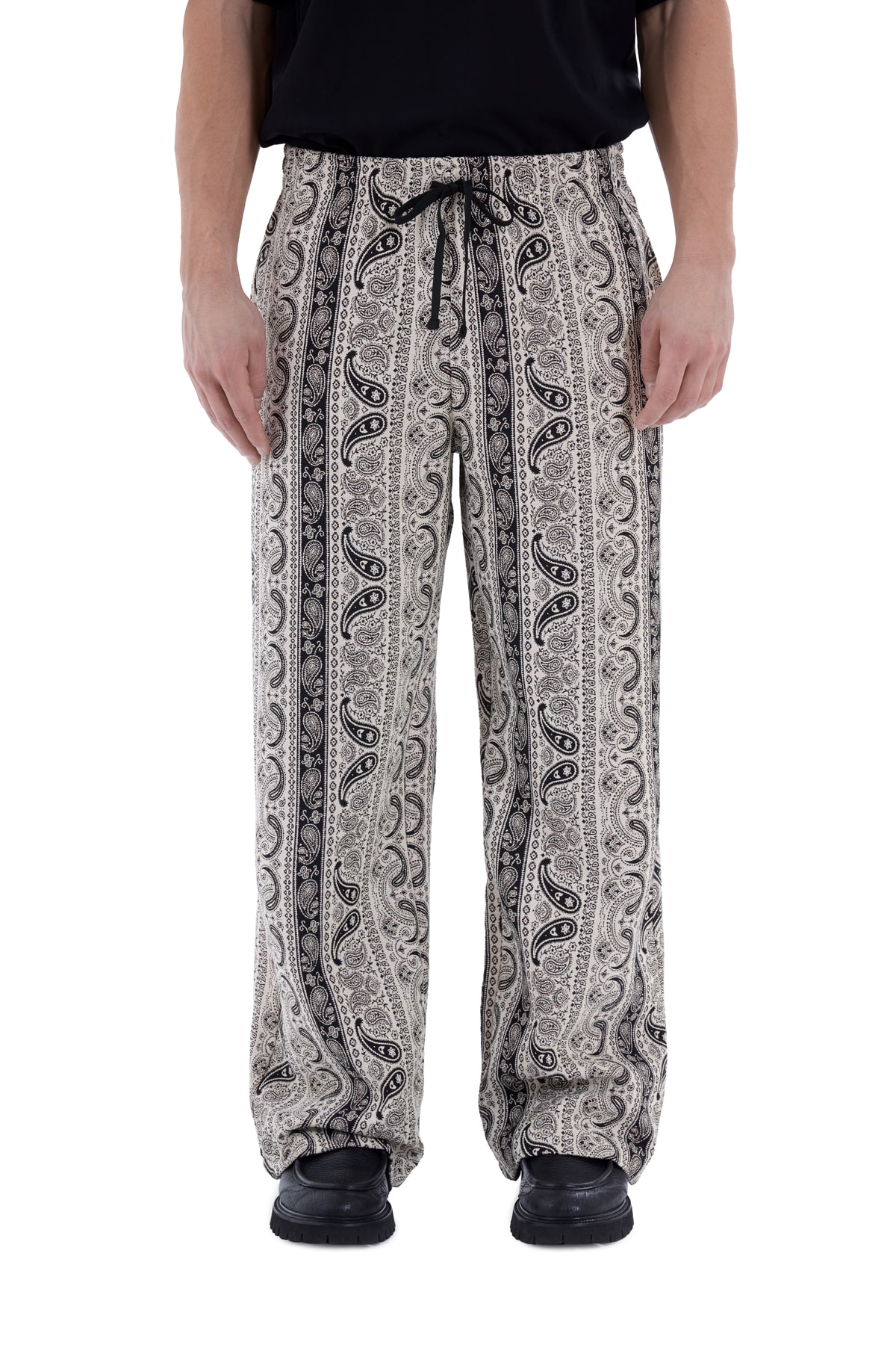 Pattern Pulse 02 // Dokuma Desenli Bol Paça Pantolon