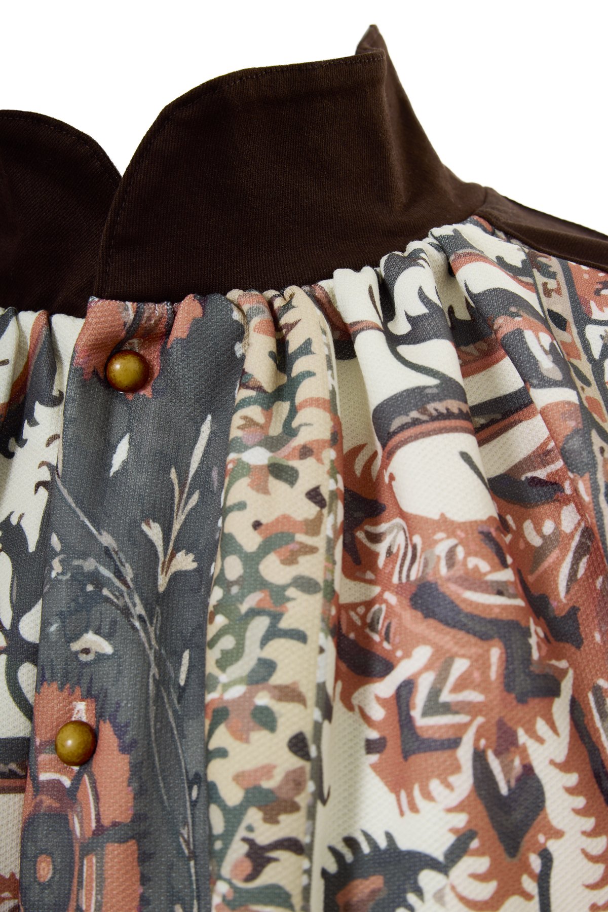 Patterned Shoulder Detailed Shirt K